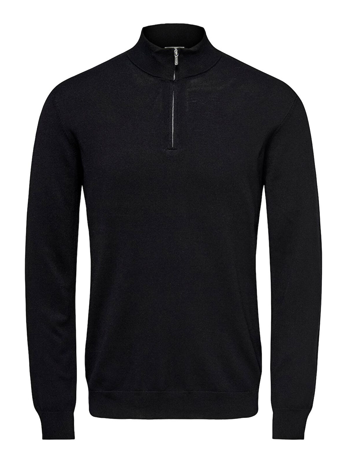 ONSWYLER LIFE REG 14 HALF ZIP KNIT NOOS Erkek Black Kazak - 22021264
