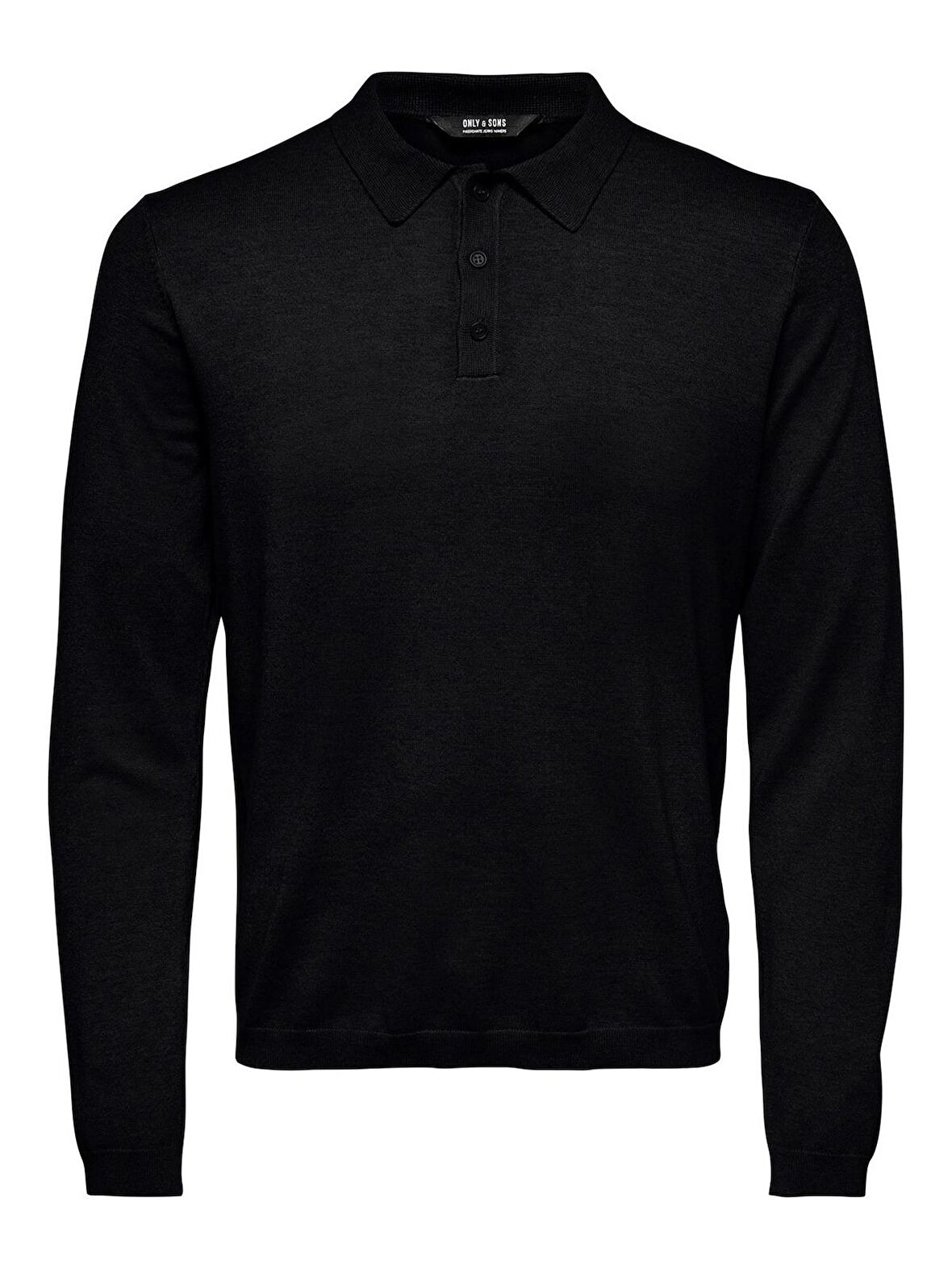 ONSWYLER LIFE REG 14 LS POLO KNIT Black