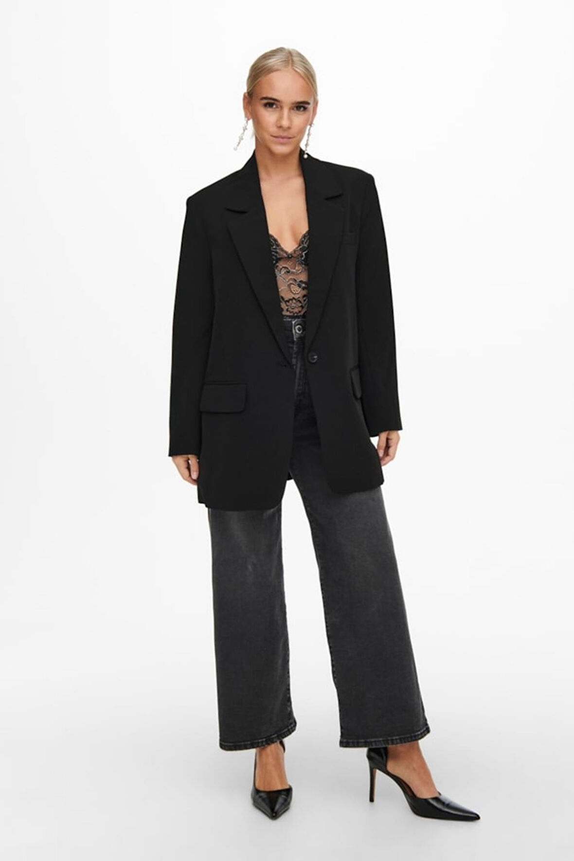ONLLANA-BERRY L/S OVS BLAZER TLR NOOS SİYAH 15245698