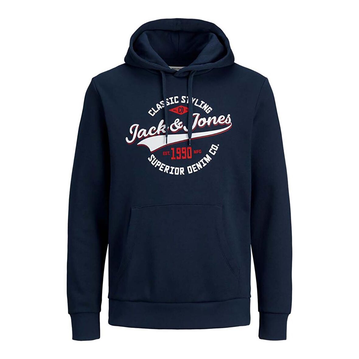 Jack & Jones Erkek Kapşonlu Sweatshirt 12189736