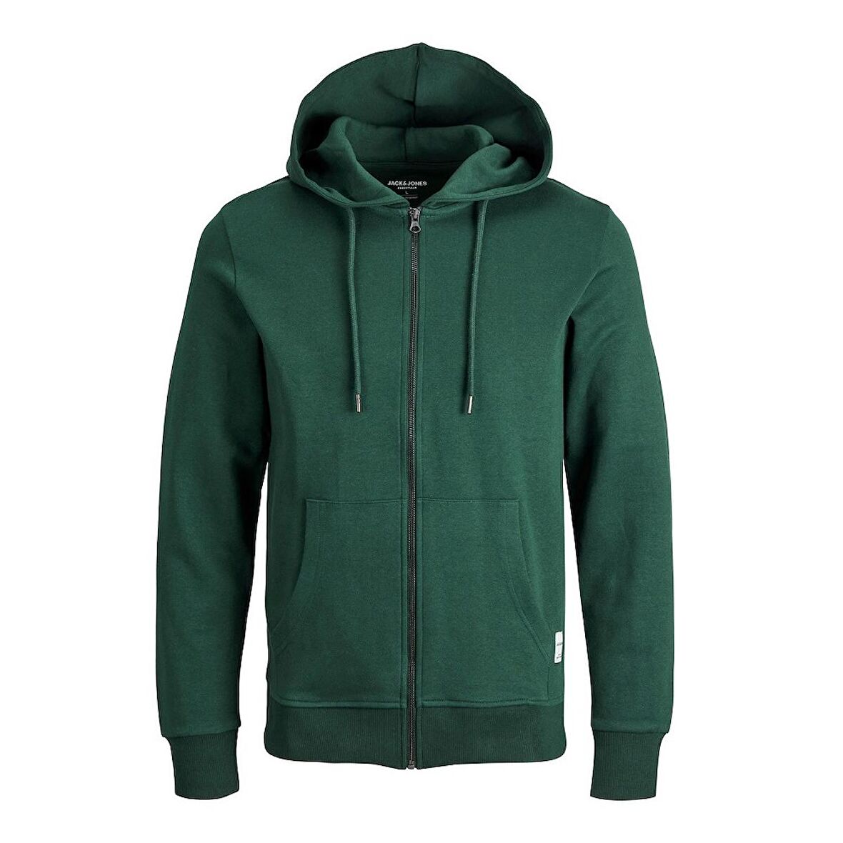 Jack&Jones Jjebasic Fermuarlı Kapüşonlu Erkek Sweatshirt