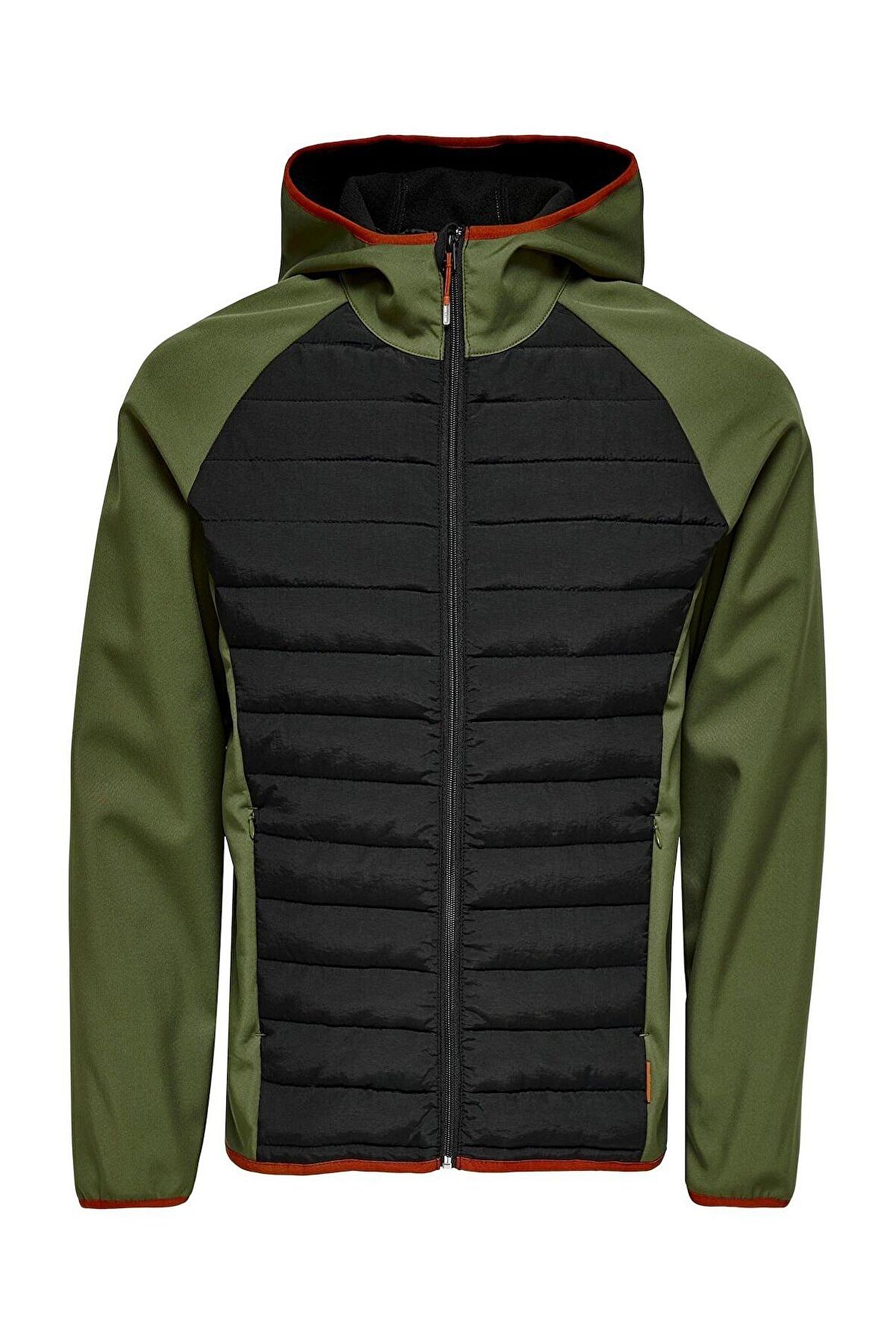 22020944 Only & Sons Onsandrew Softshell Jacket Otw Erkek Ceket Black/w/OLIVE NIGHT