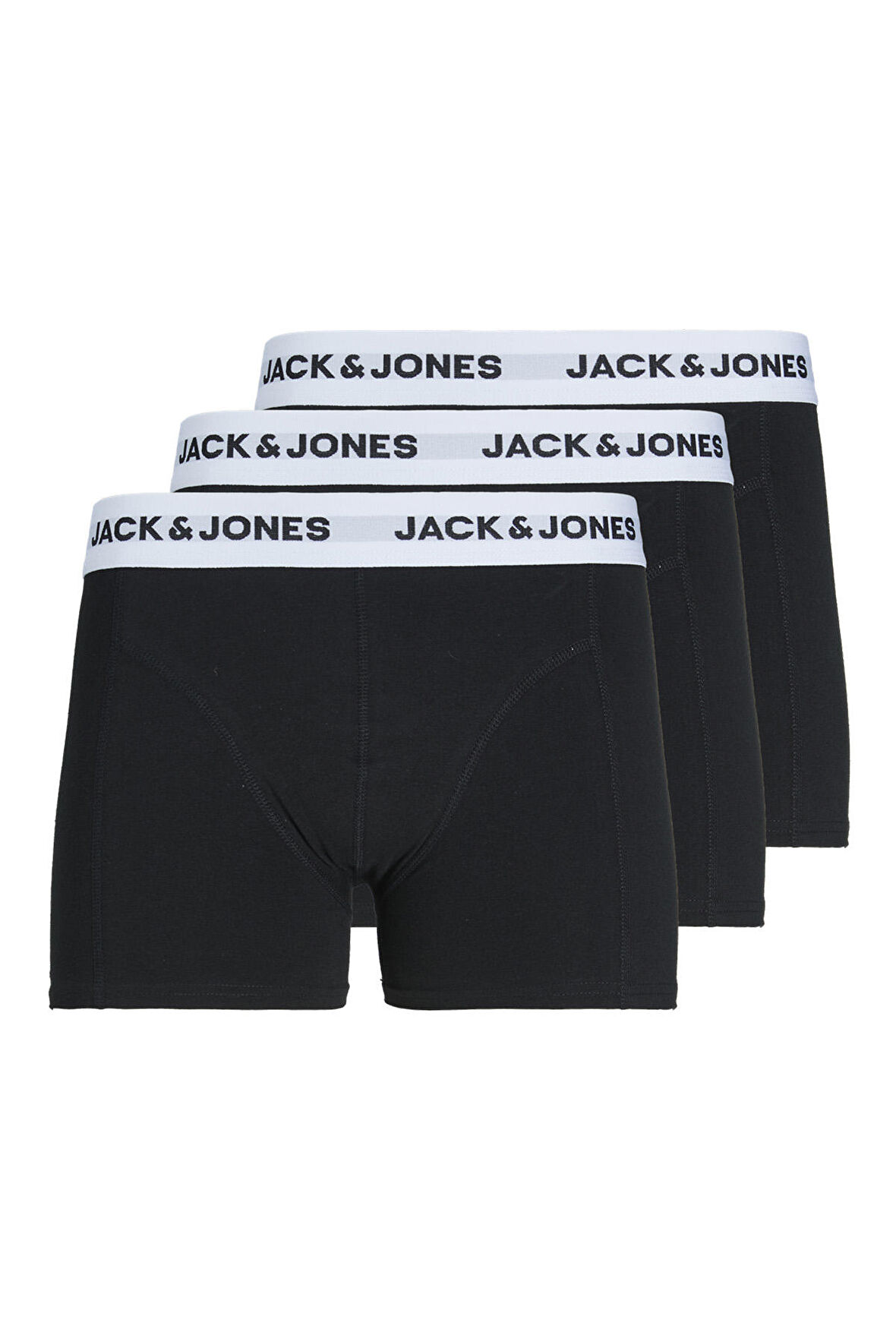 Jack & Jones Erkek Jacbasıc 3'lü Boxer 12213629 Siyah