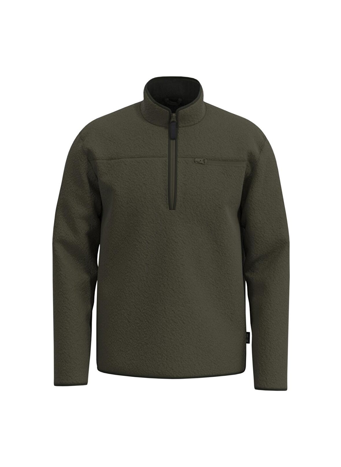 Only & Sons Yağ Yeşili Erkek Mont 22022228_ONSHOUSTON FLEECE HALF ZIP