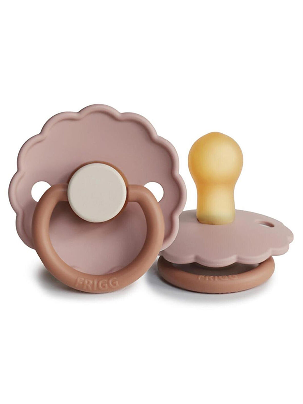 Frigg Daisy Kauçuk Emzik 0-6 Ay - Biscuit