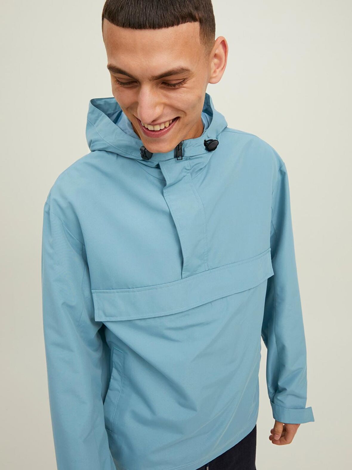 Jack Jones Ono Anorak Erkek Siyah Mont 12215915