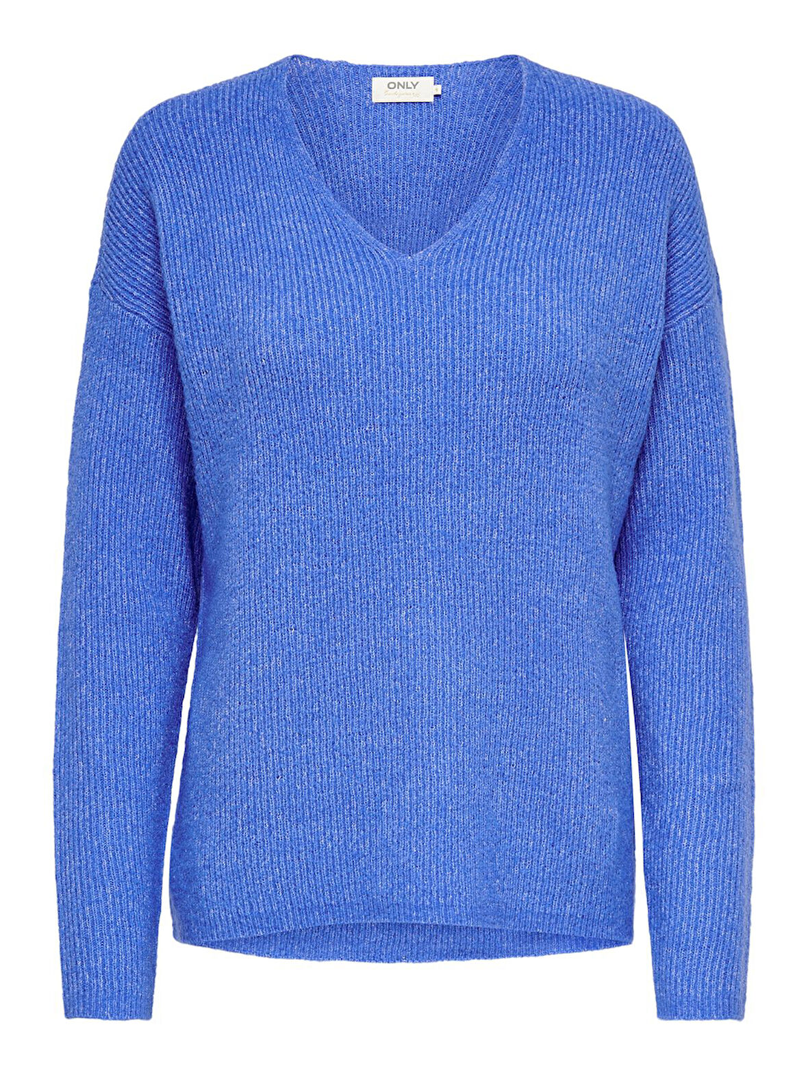 ONLCAMILLA V-NECK L/S PULLOVER KNT NOOS Kadın Mavi Kazak - 15204588