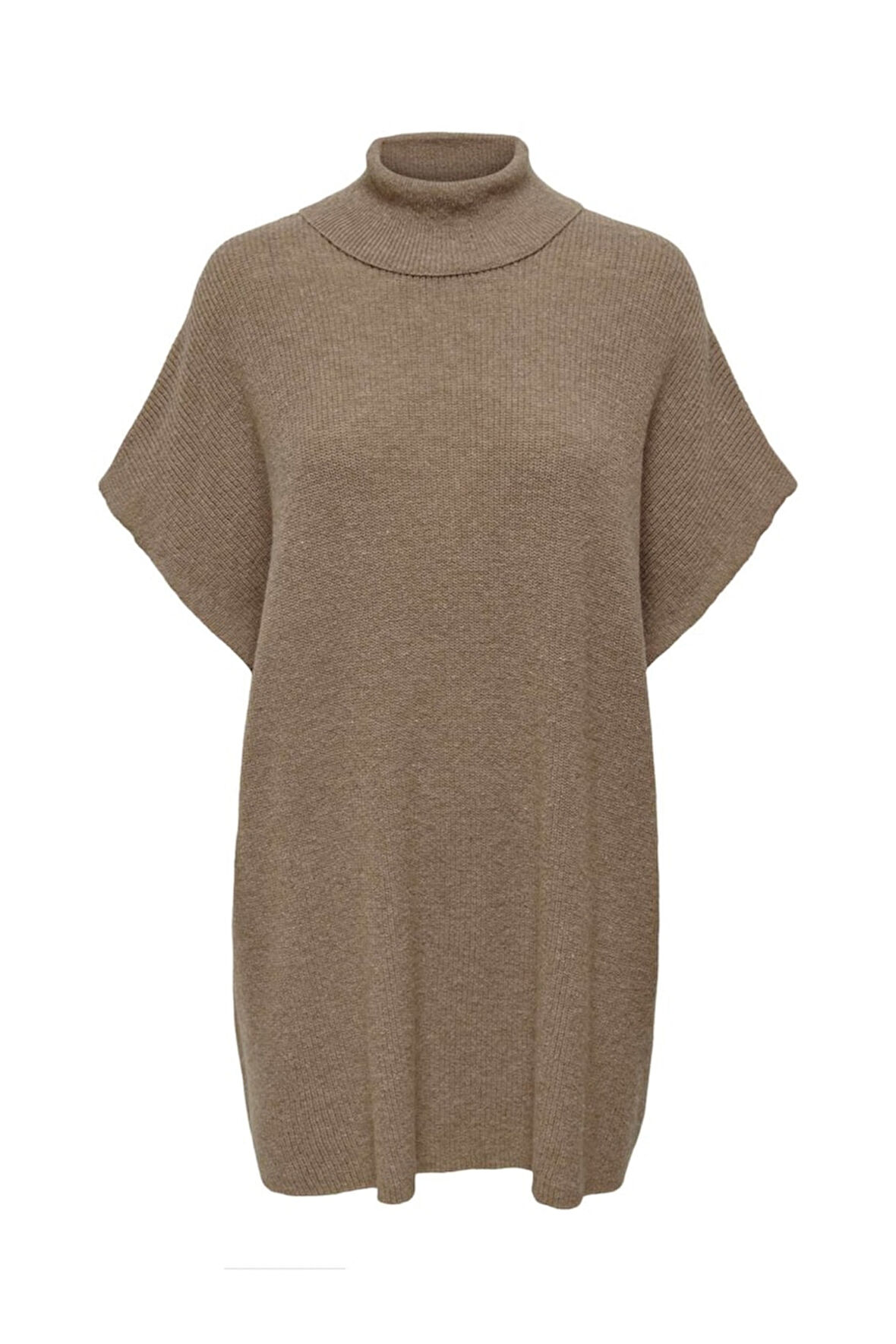 Onlparıs Lıfe Loose Highn Wool Vest Knt Kadın Kahverengi Kazak - 15268869