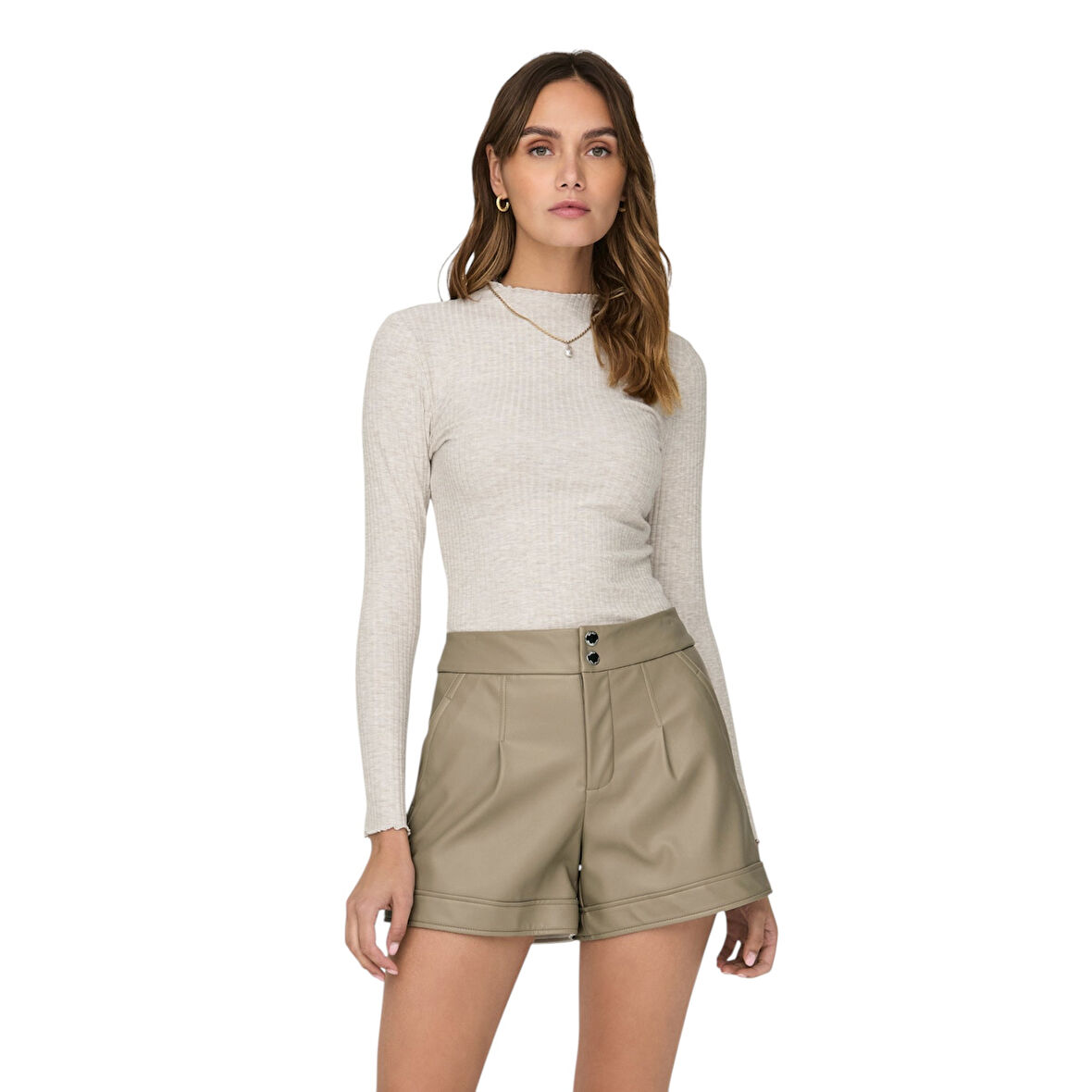 Kadın Yüksek Yaka Bluz 15180040