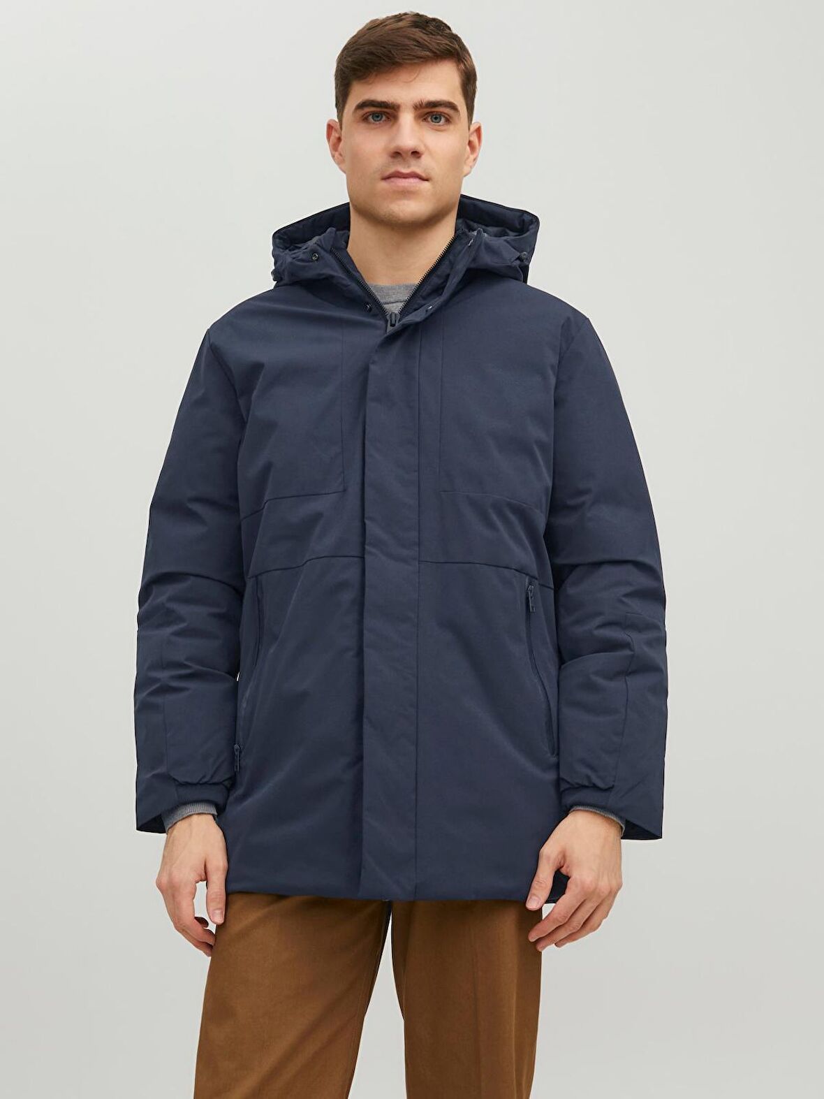 Jack&Jones Koyu Lacivert Erkek Parka 12213852