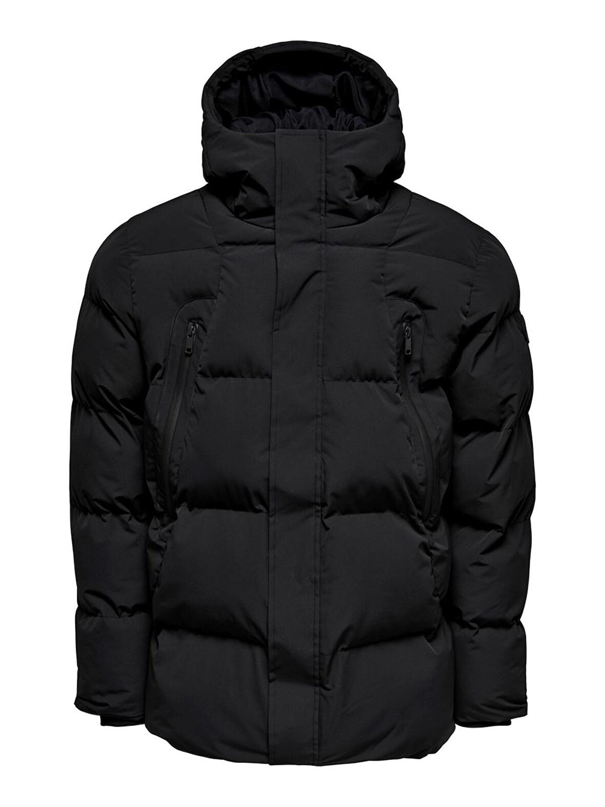 Only & Sons Koyu Gri Erkek Mont 22022287_ONSMUNO PUFFER COAT OTW