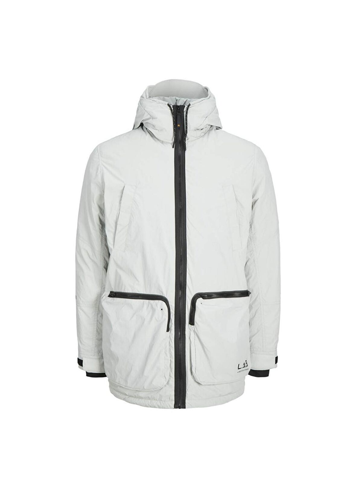 Jack & Jones Gri Erkek Kapüşonlu   Mont 12215407_JCOMOTION PARKA