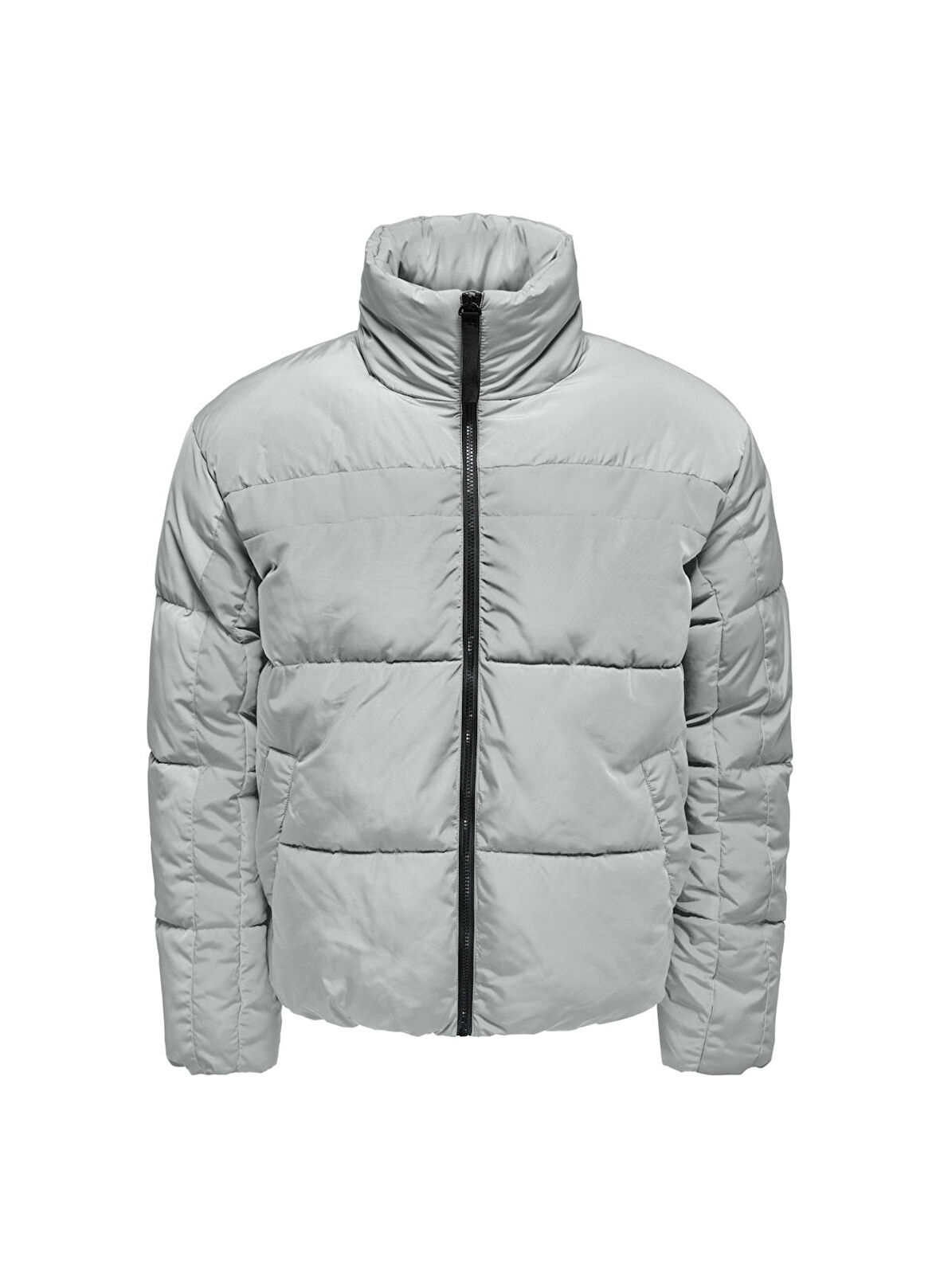 Only & Sons Açık Gri Erkek Mont 22022866_ONSEVERETT PUFFER JACKET O