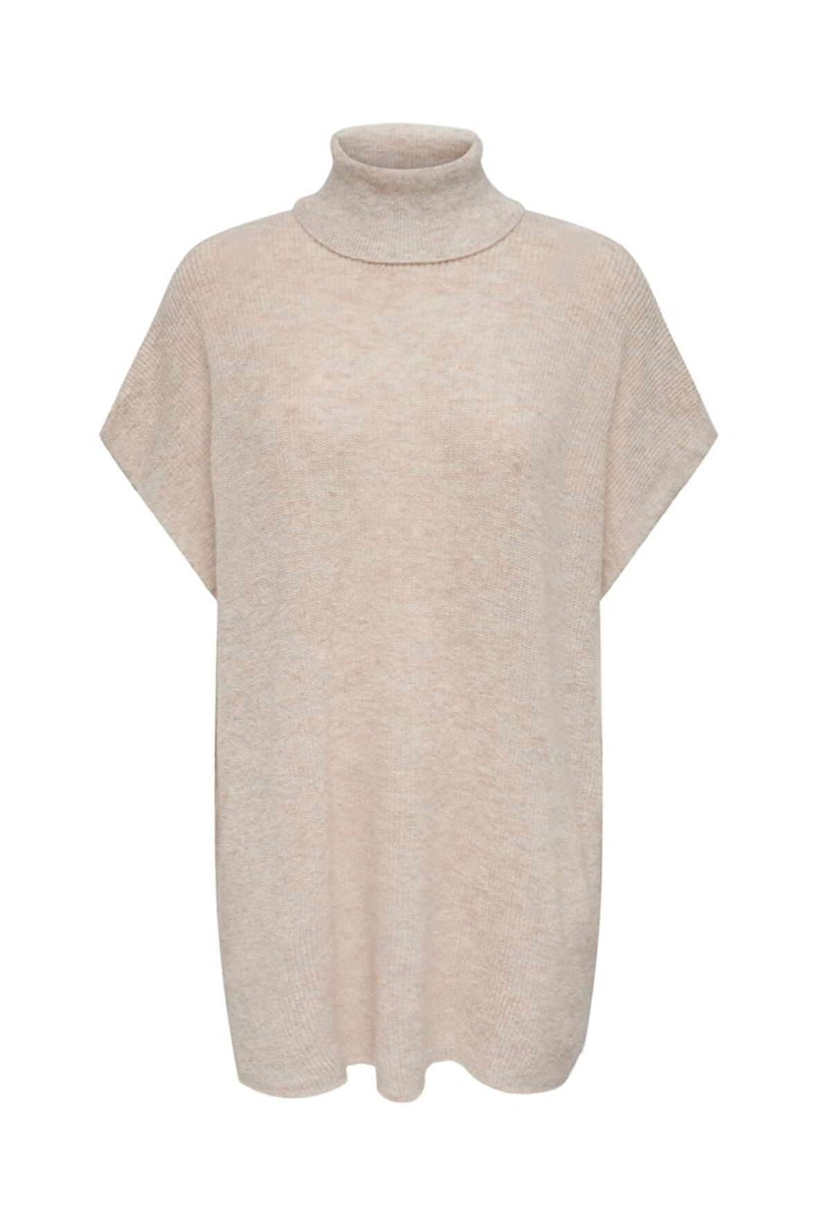 Onlparıs Lıfe Loose Highn Wool Vest Knt Kadın Gri Kazak - 15268869