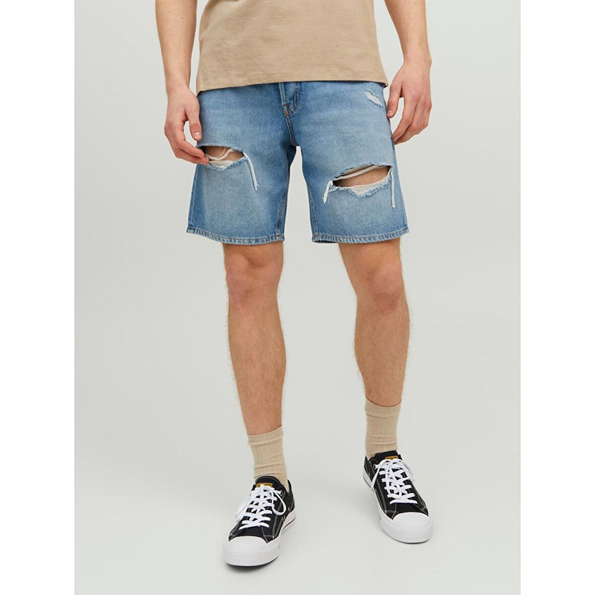 Jack&Jones Rahat Kesim Mavi Erkek Kot Şort 12223604