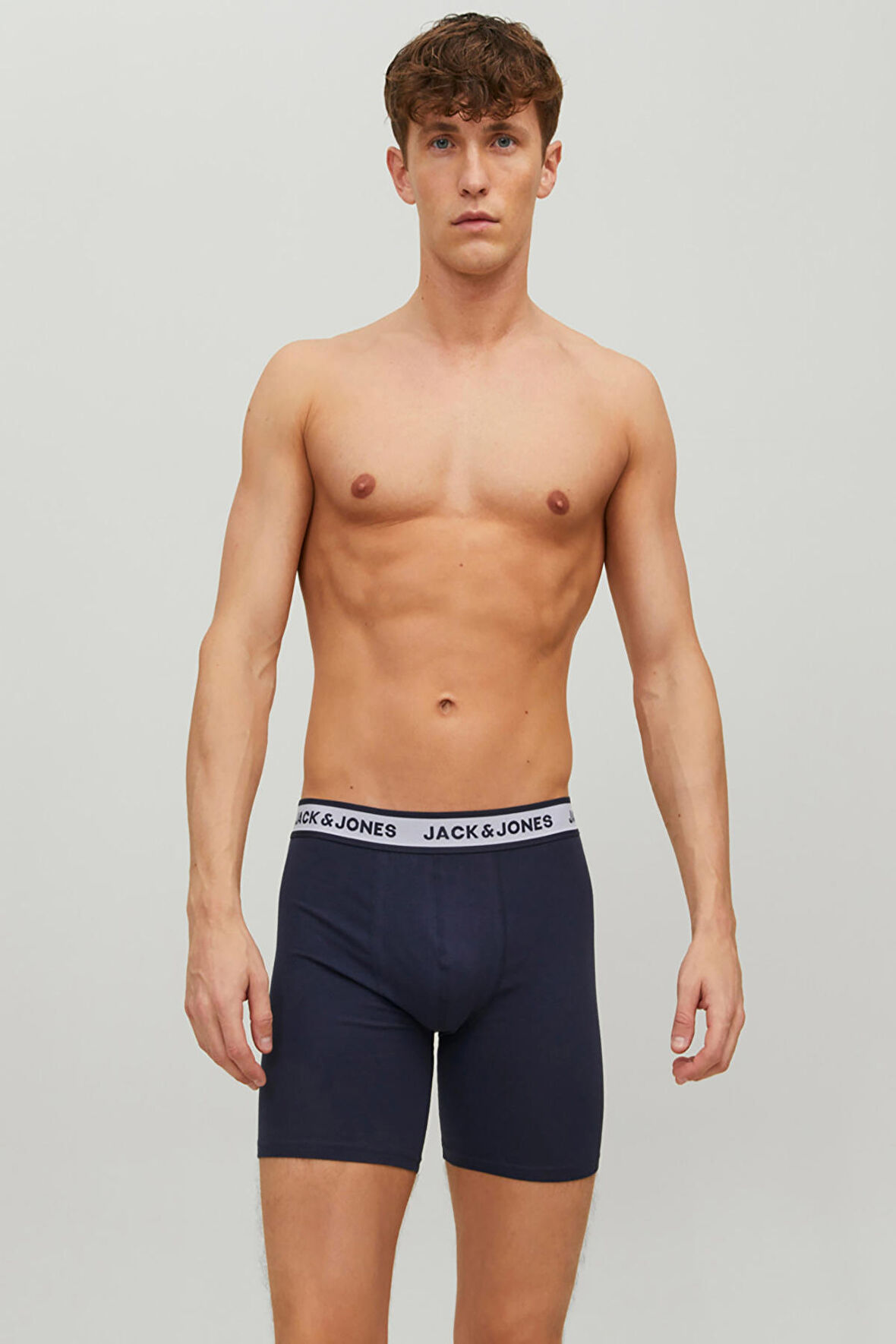 Jack&Jones Lacivert Erkek 3'lü Boxer Set 12229576