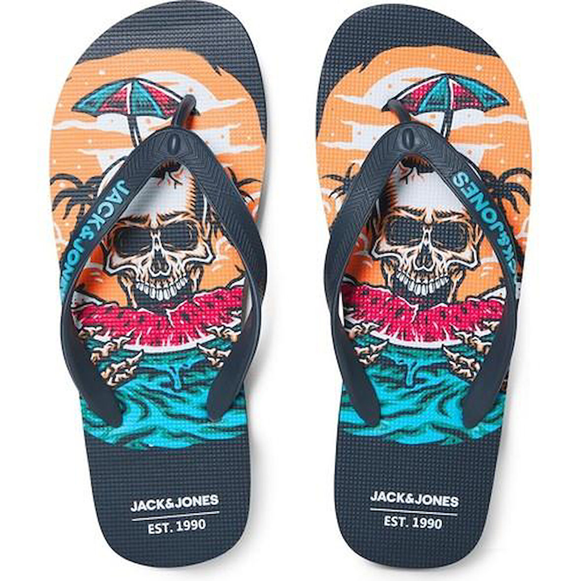 JFWCOLOUR SKULL FLIP FLOP