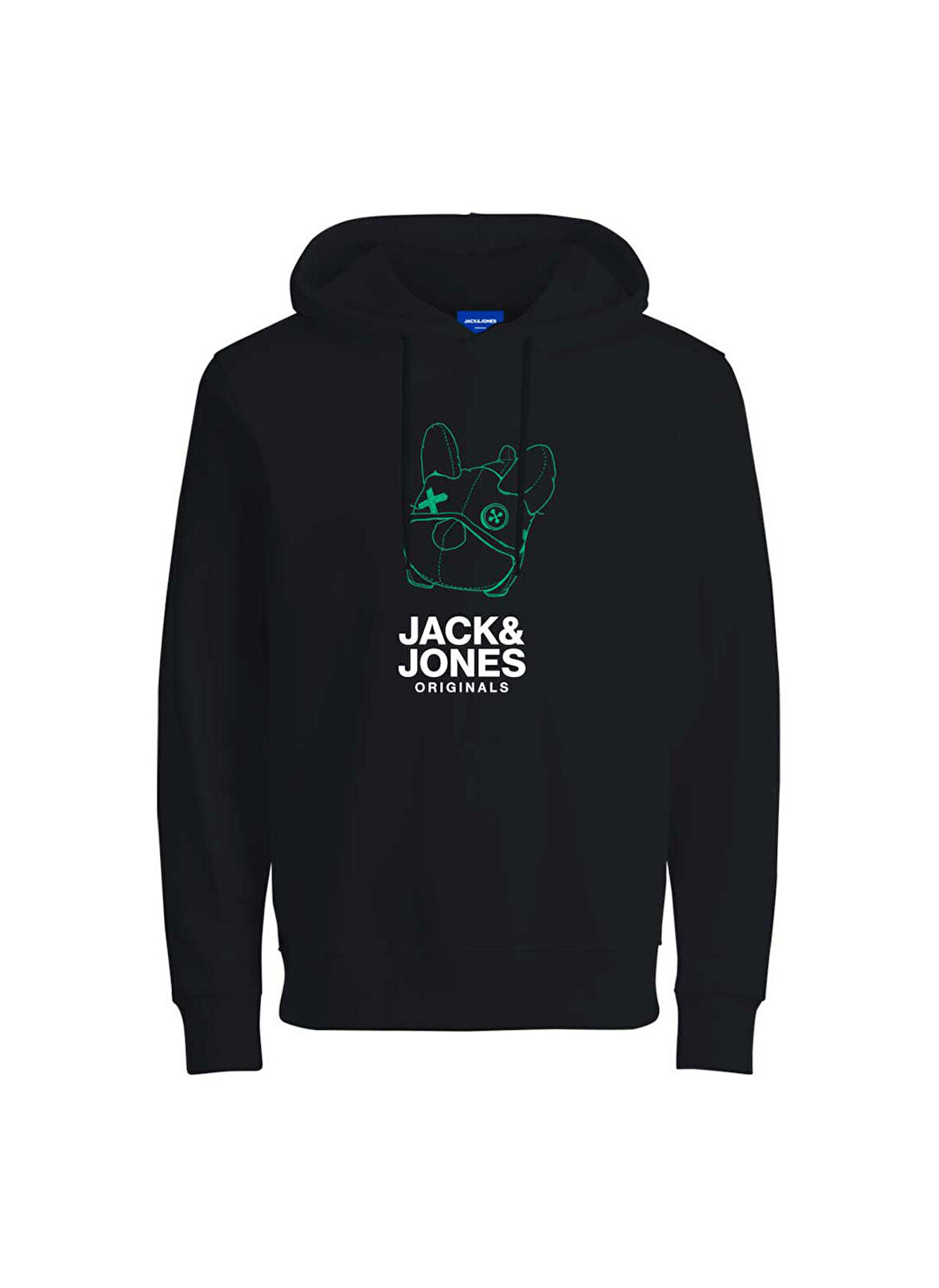 Jack & Jones Kapüşon Yaka Siyah Erkek Sweatshırt JORPAL SWEAT HOOD FST