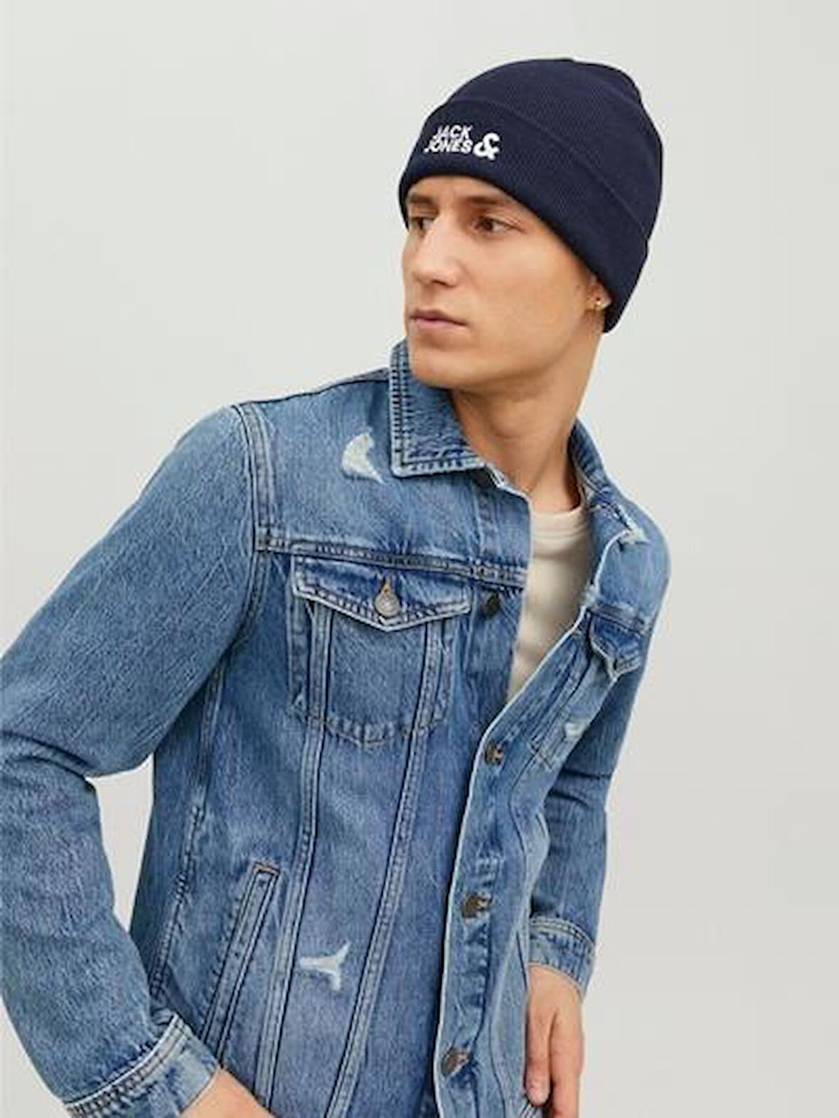 JACK&JONES JACDNA BEANIE NOOS LACİVERT-1