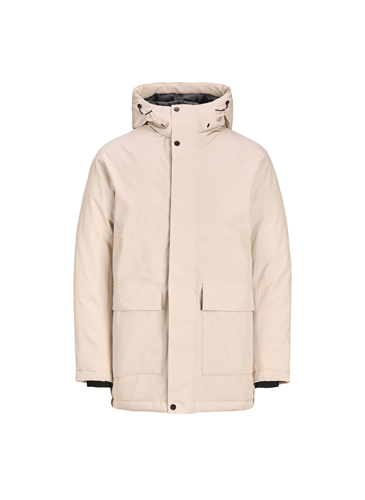 Jack & Jones Krem Erkek Mont 12235845_JJTATE PARKA