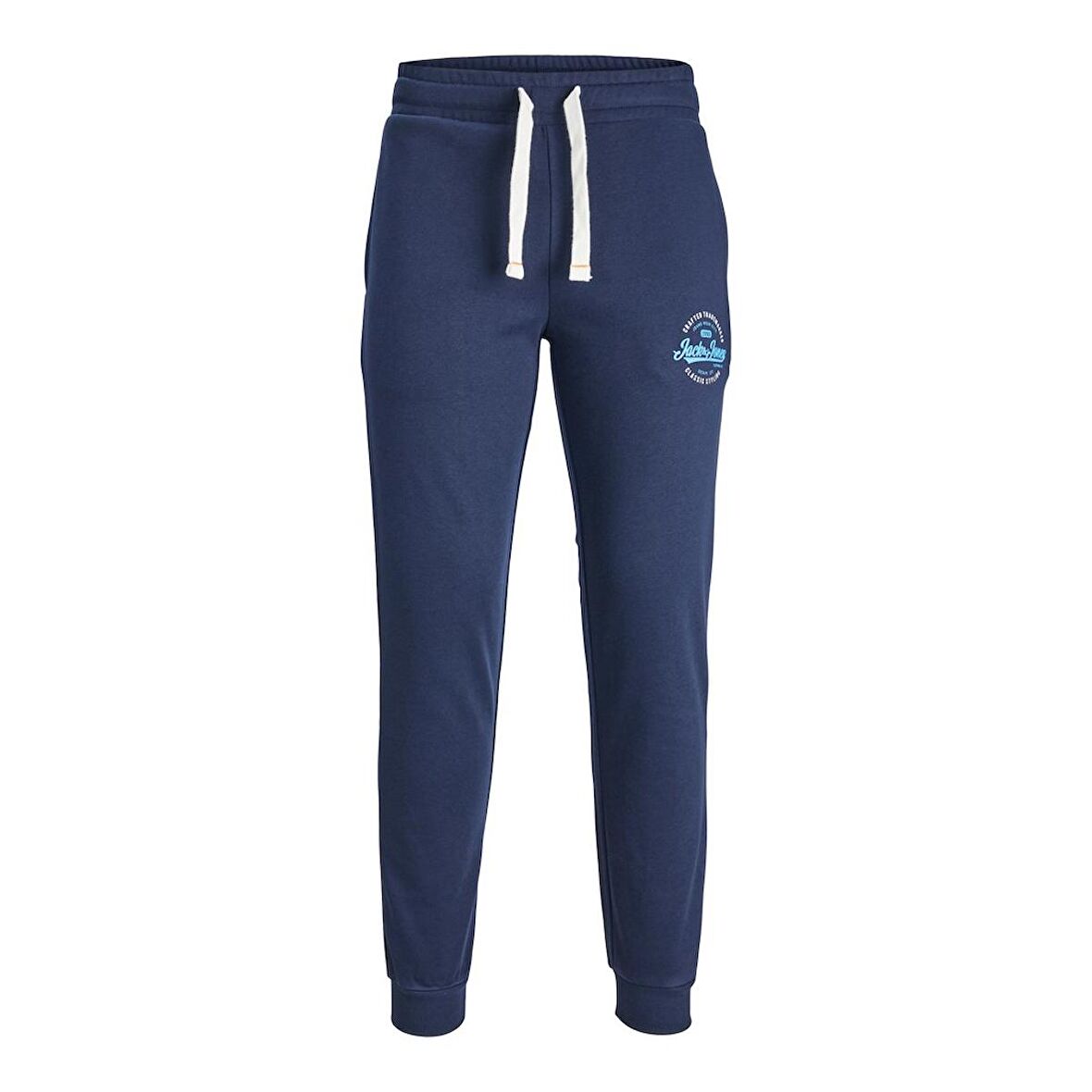 Jack&Jones Büyük Beden Lastikli Paça Lacivert Erkek Eşofman Altı 12236953