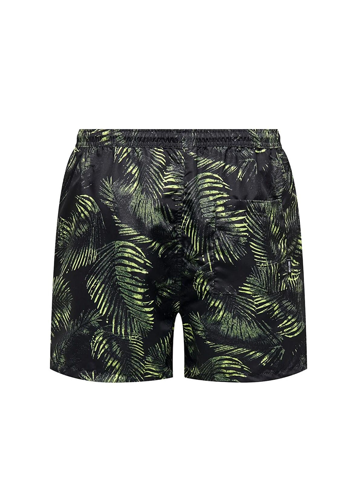 Only & Sons Normal Sarı Erkek Şort ONSTED LIFE SWIM SHORT LEAFES AOP