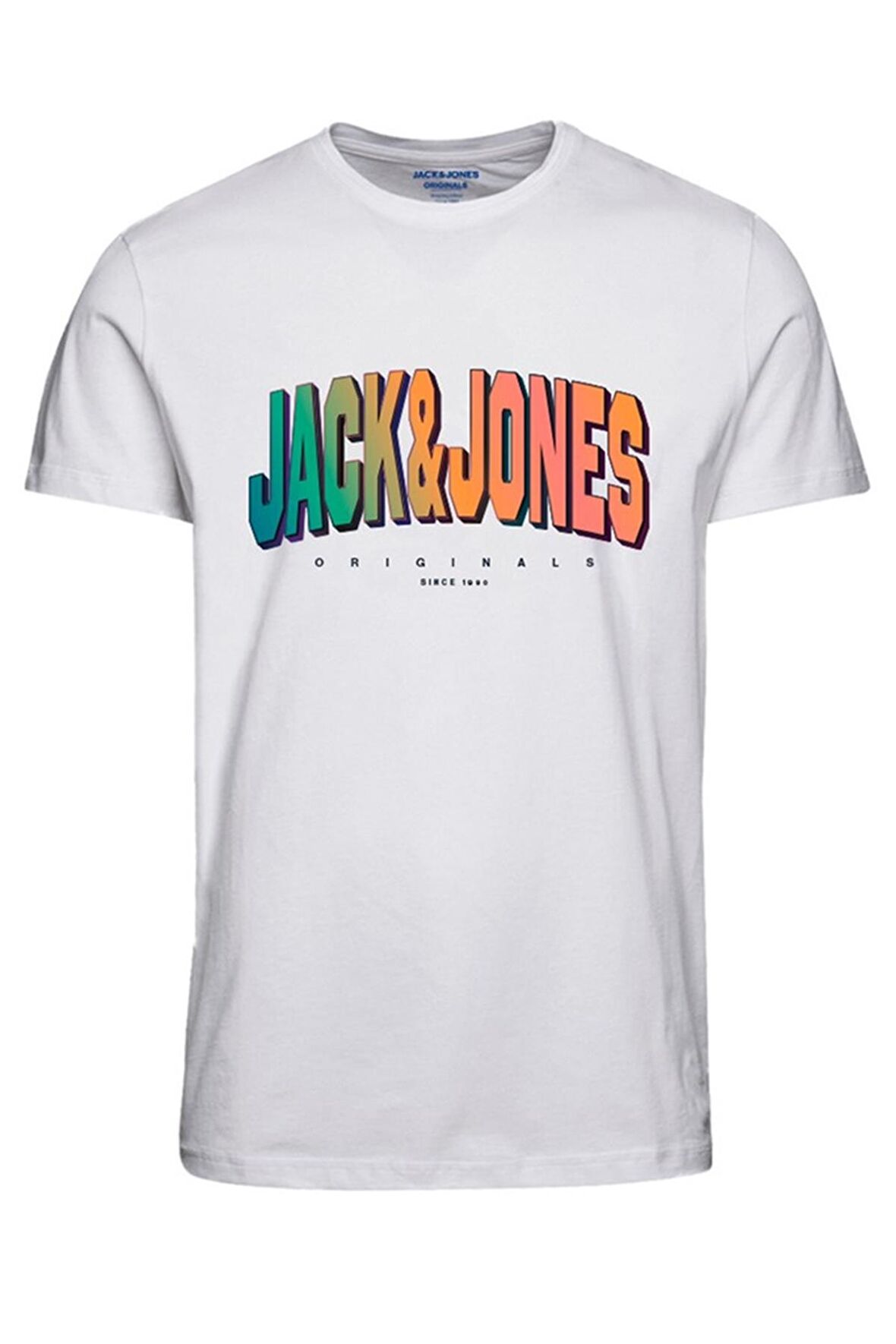 JACK&JONES JORTONE TEE SS CREW NECK FST P.BEYAZ