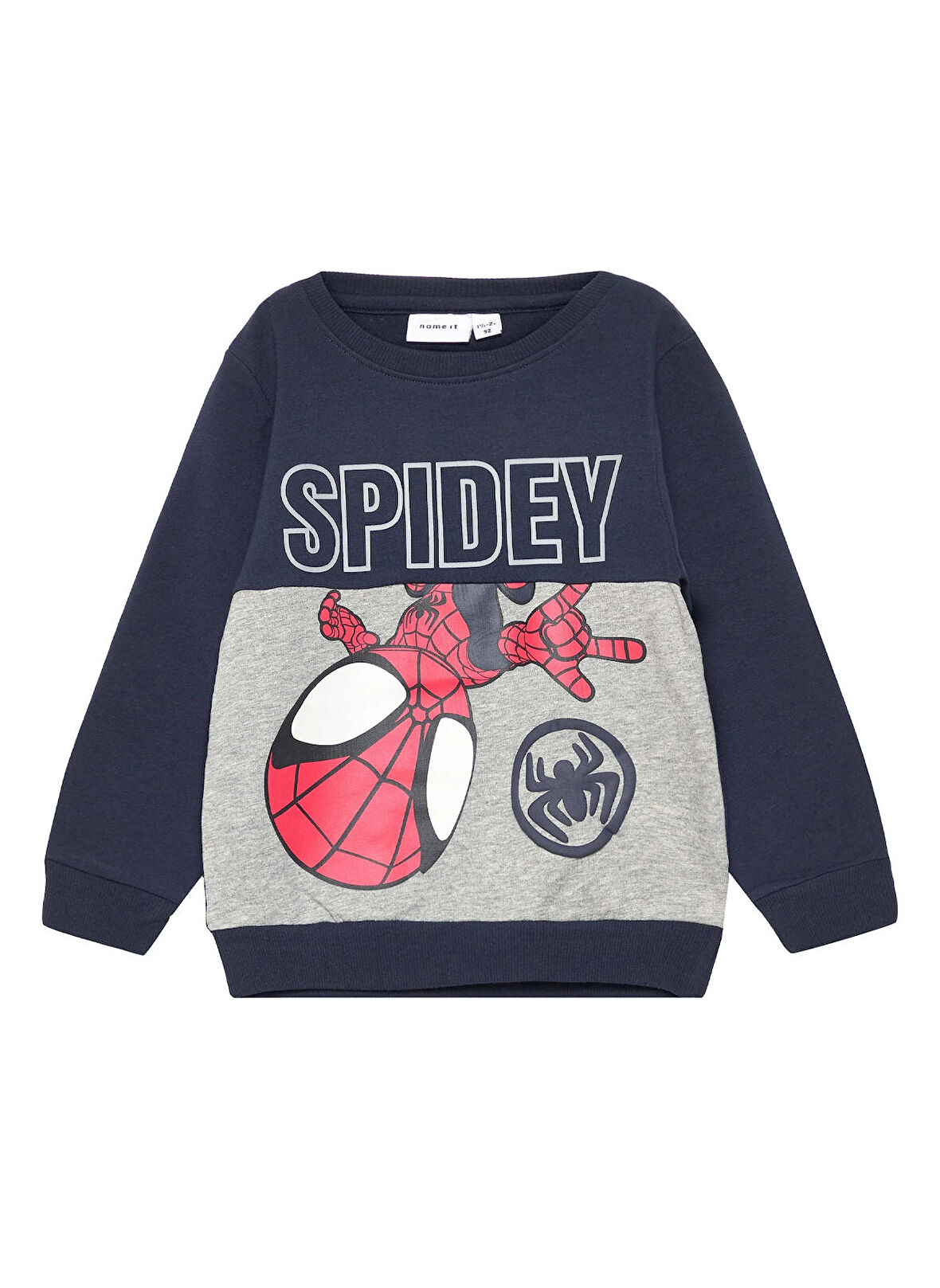 Name İt Erkek Lacivert Sweatshırt NMMJUBI SPIDEY SWEAT UNB MAR