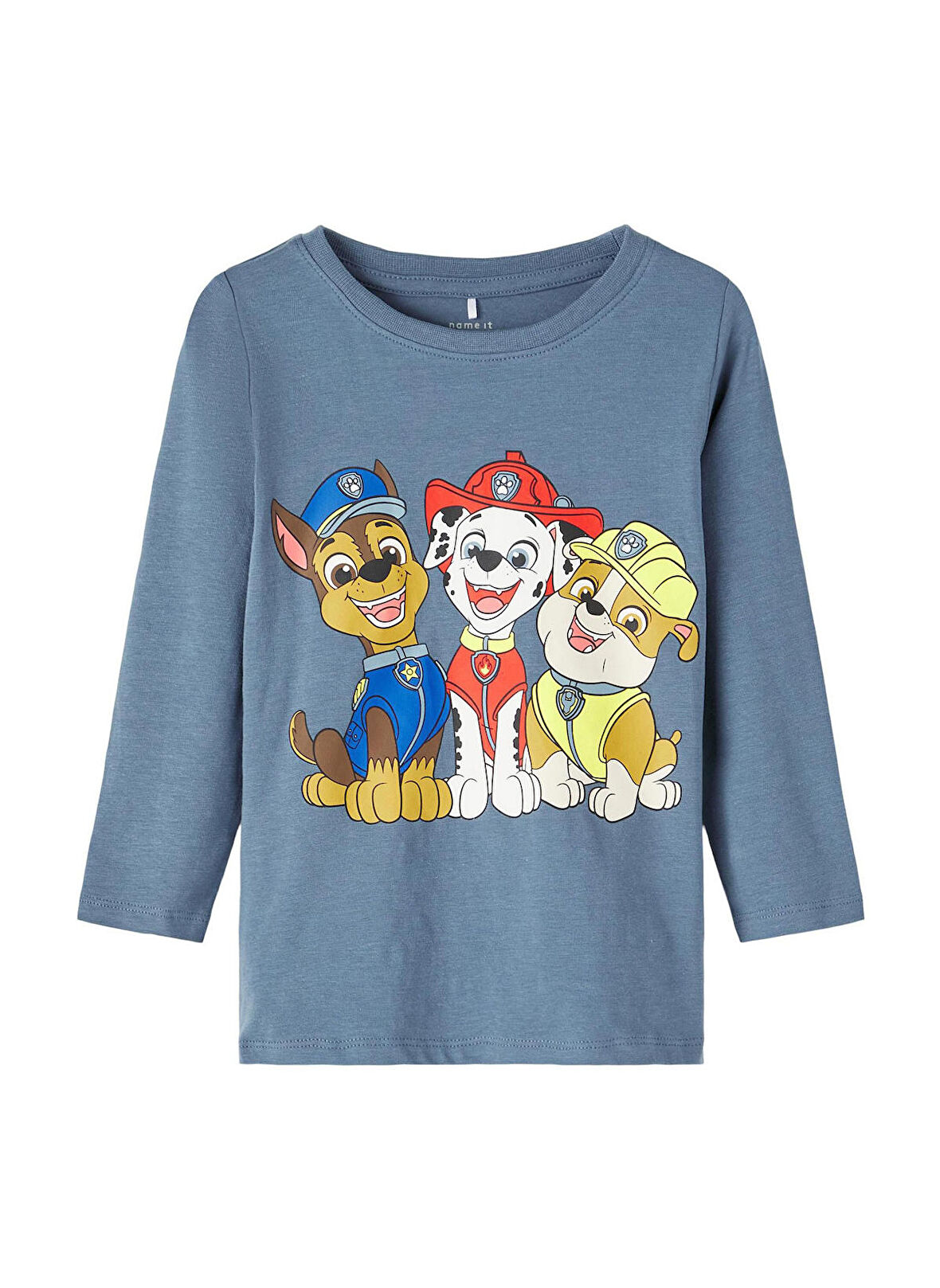 Name İt Baskılı Mavi Erkek T-Shirt NMMJARIM PAWPATROL LS TOP CPLG