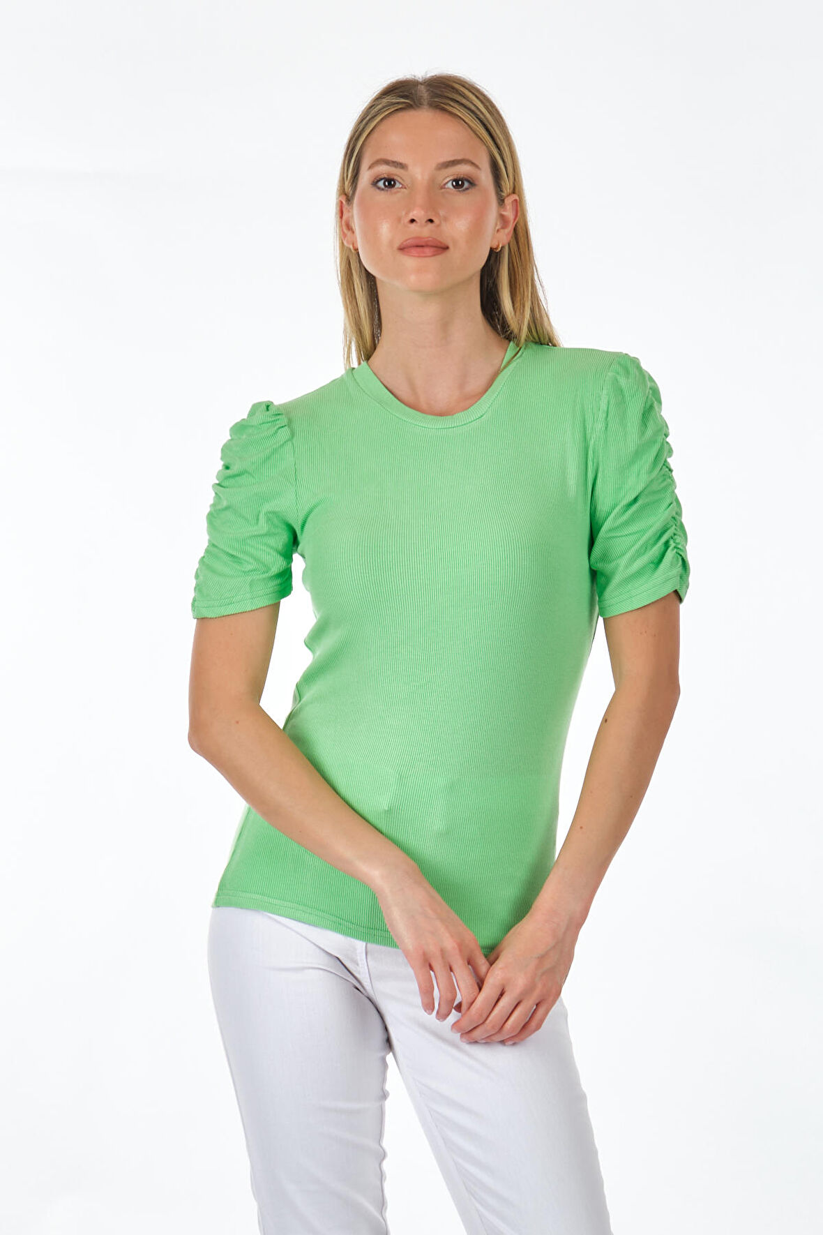 Only Truvakar Kol Yeşil Kadın T-Shirt 15289850