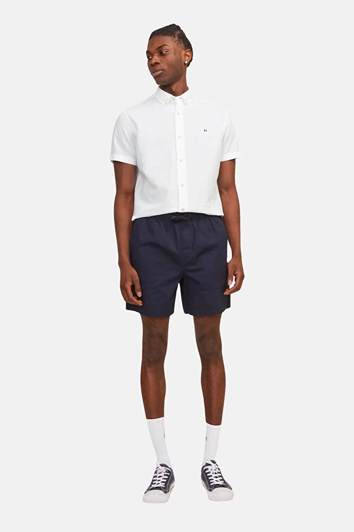 Erkek JPRBLUSUMMER SHIELD SHIRT S/S LN Gömlek - Beyaz | M