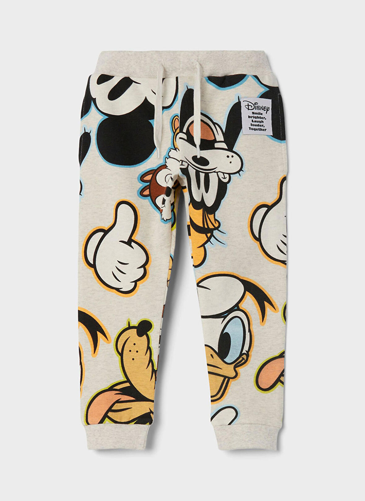 Name İt Lastikli Paça Krem Erkek Çocuk Eşofman Altı NMMJIMBO MICKEY SWE PANTS UNB WDI