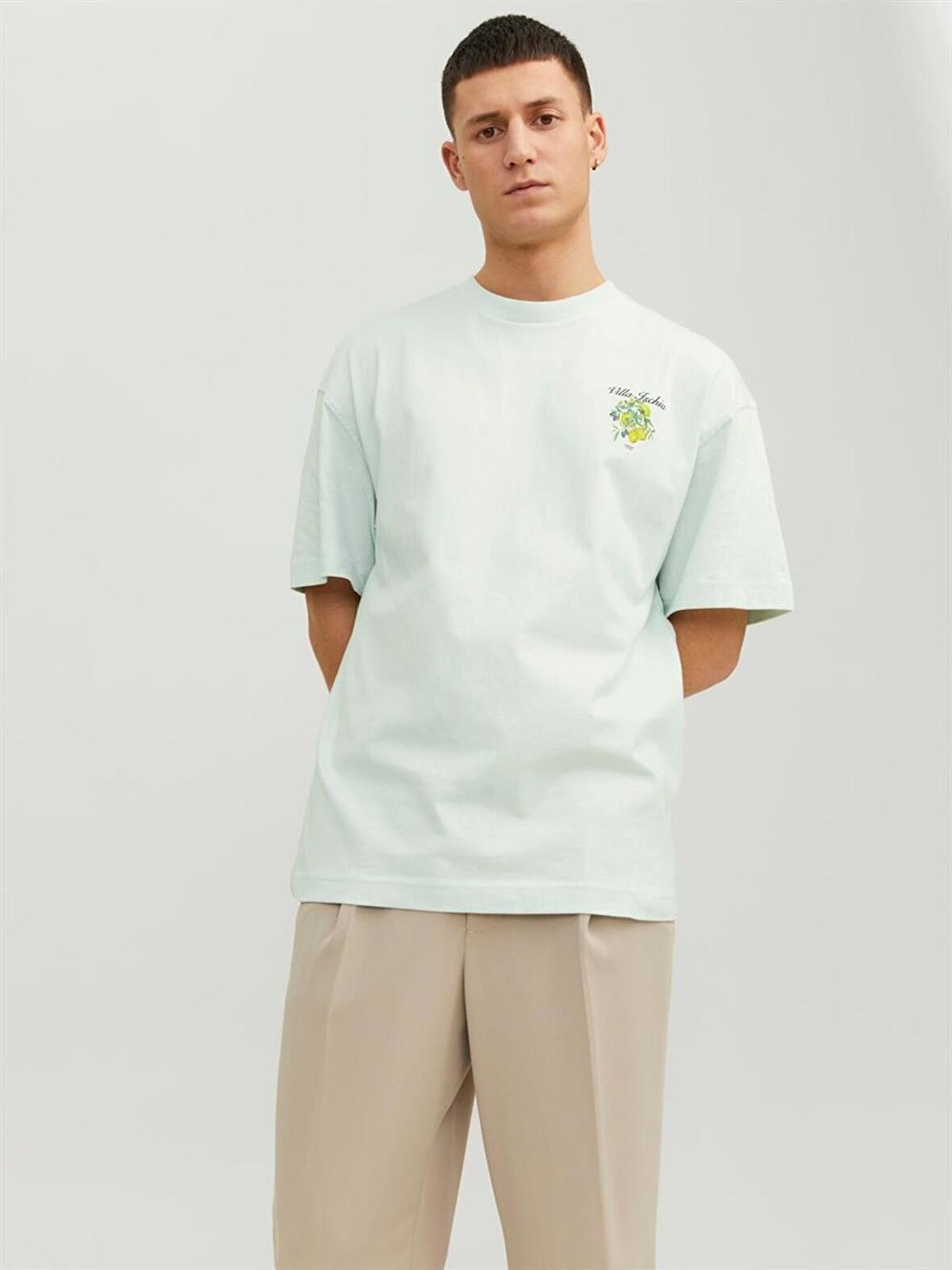 Jack & Jones Jormontecarlo Watercolor Tee Ss Crew Sn Erkek T-Shirt