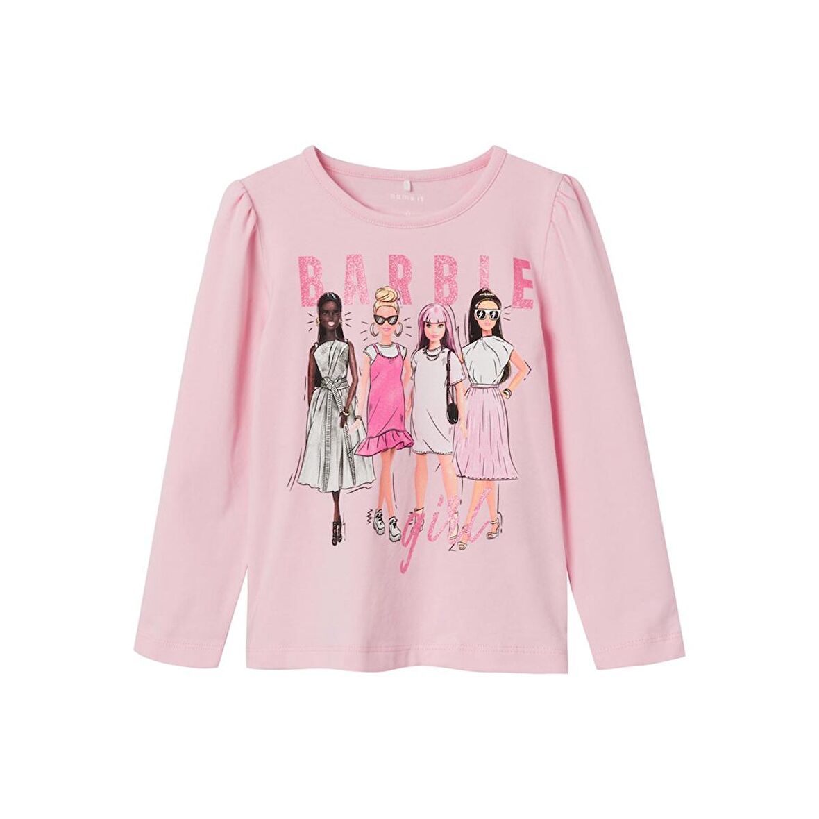 Name It Barbie Pembe Kız Çocuk Sweatshirt 13221132