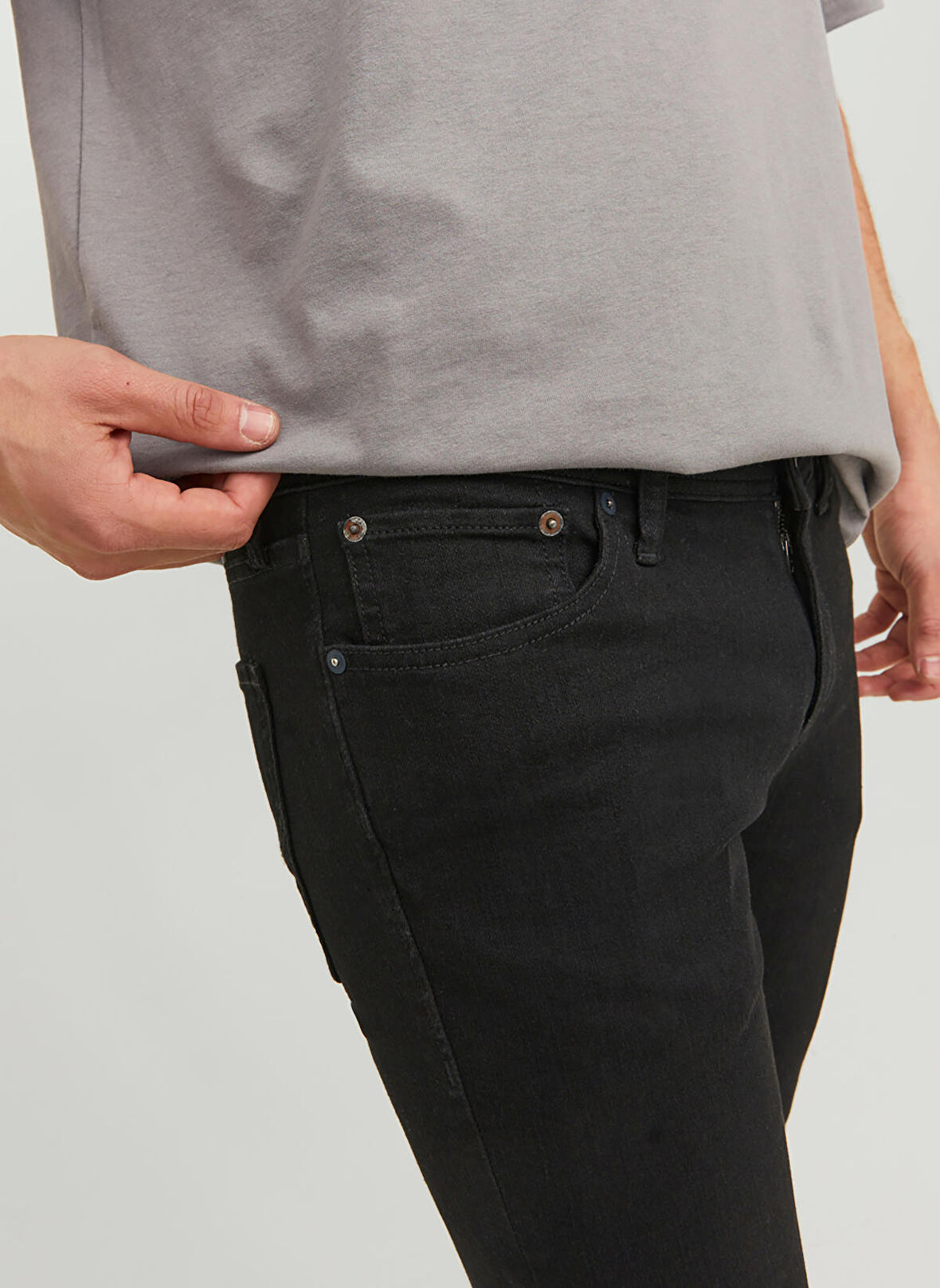 Jack & Jones Siyah Erkek Denim Pantolon