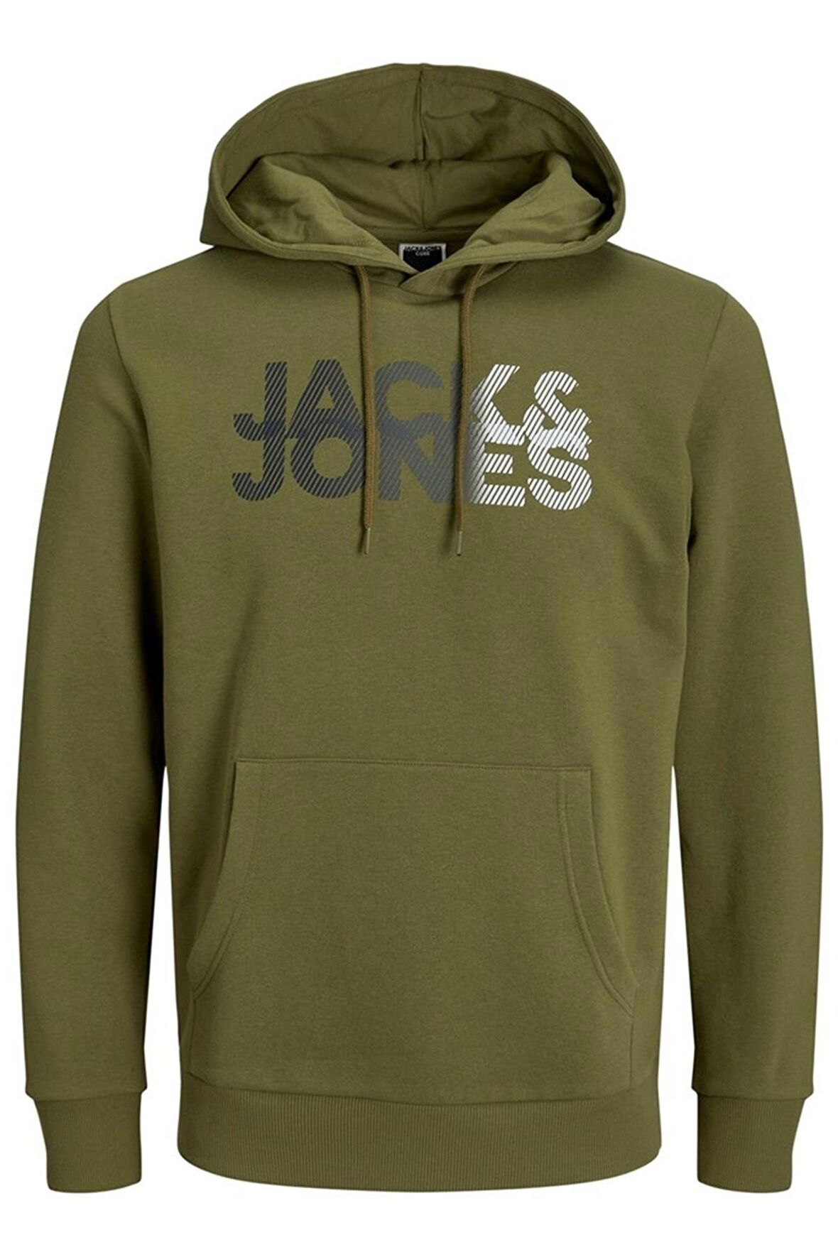 JACK&JONES JCOSHADY SWEAT HOOD FST HAKİ