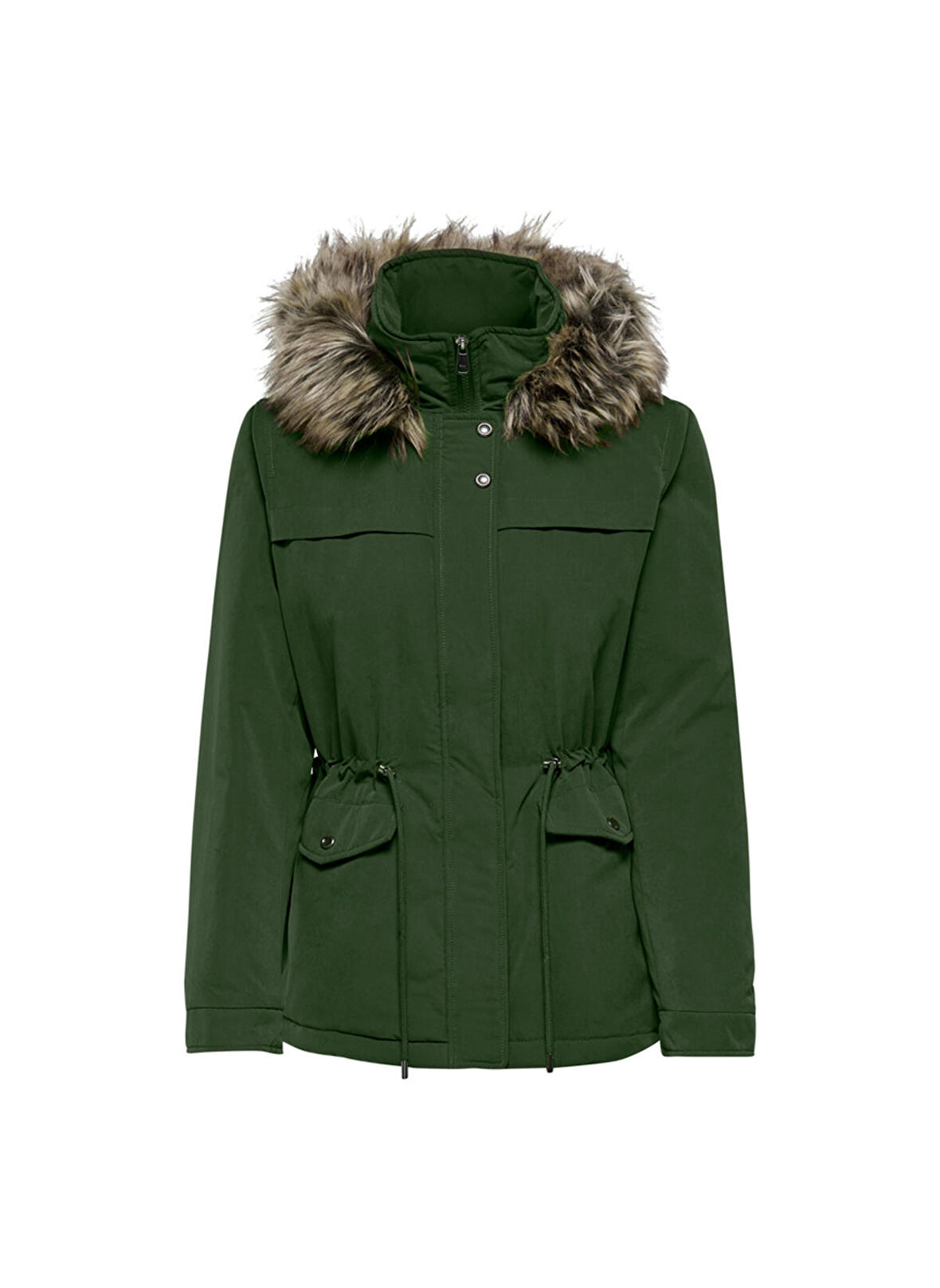 Only Yeşil Kadın Mont ONLNEWSTARLINE AW PARKA CC OTW