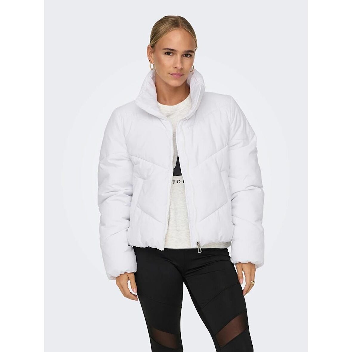 Only Onlmaggi Solid Puffer Kadın Mont