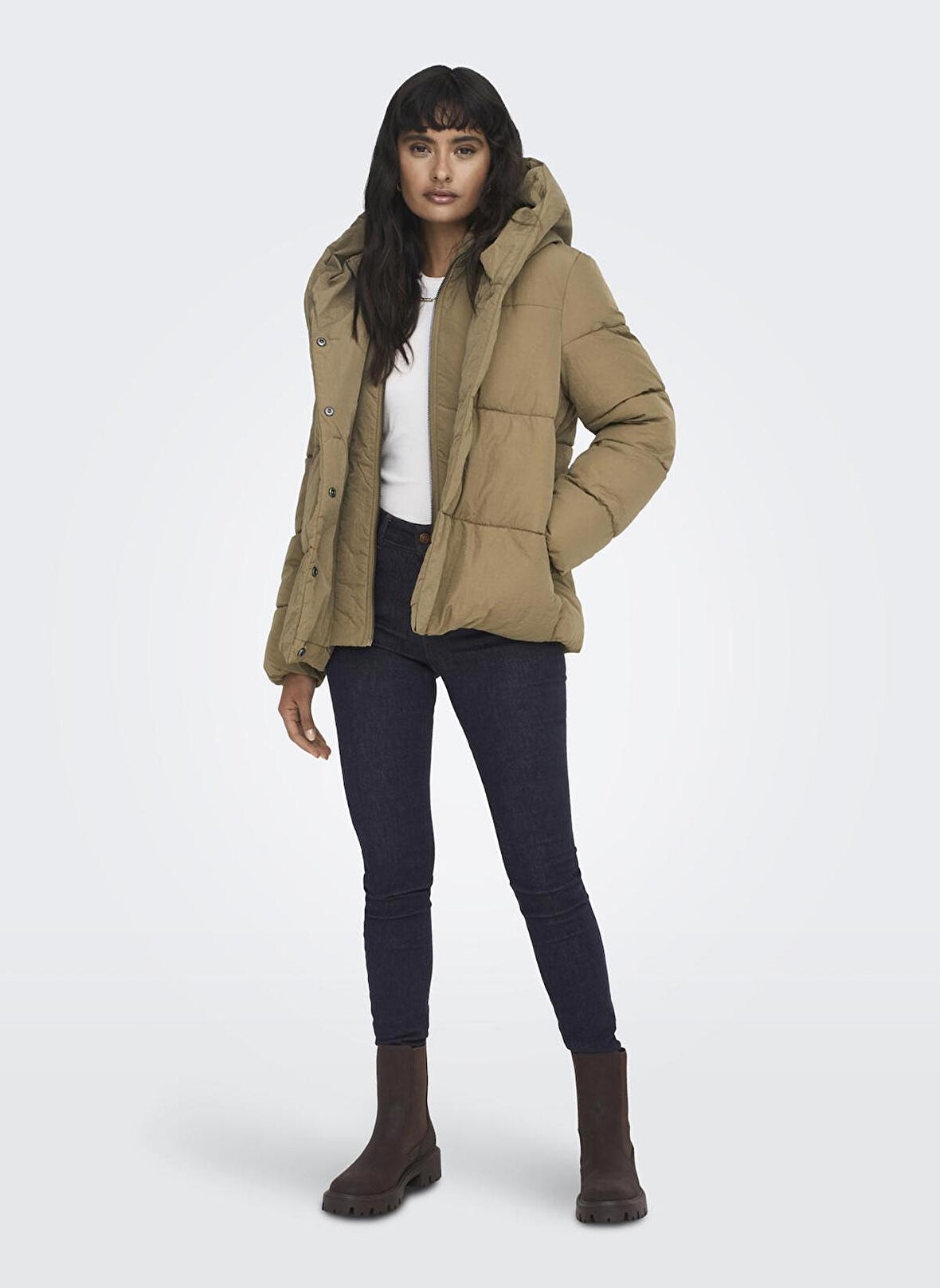 Only Bakır Kadın Mont ONLNEWSYDNEY SARA PUFFER JACKET CC