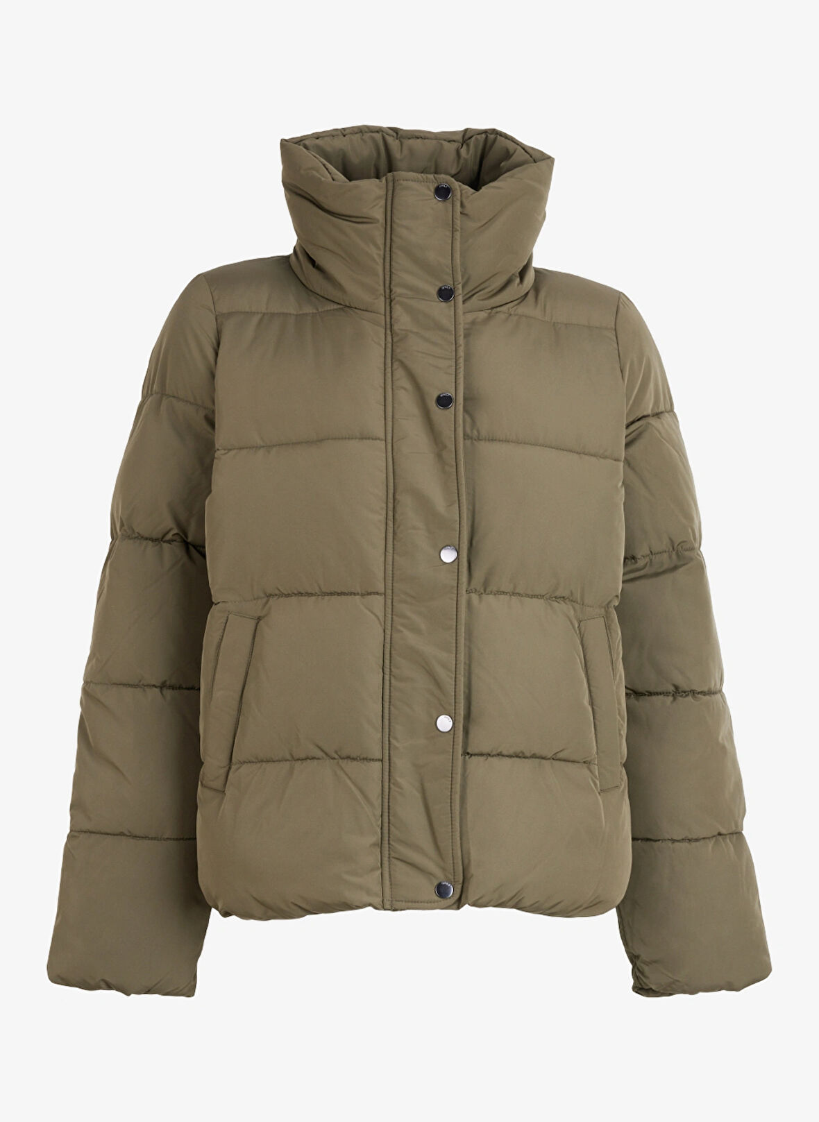Only Haki Kadın Mont ONLNEWCOOL PUFFER JACKET OTW NOOS