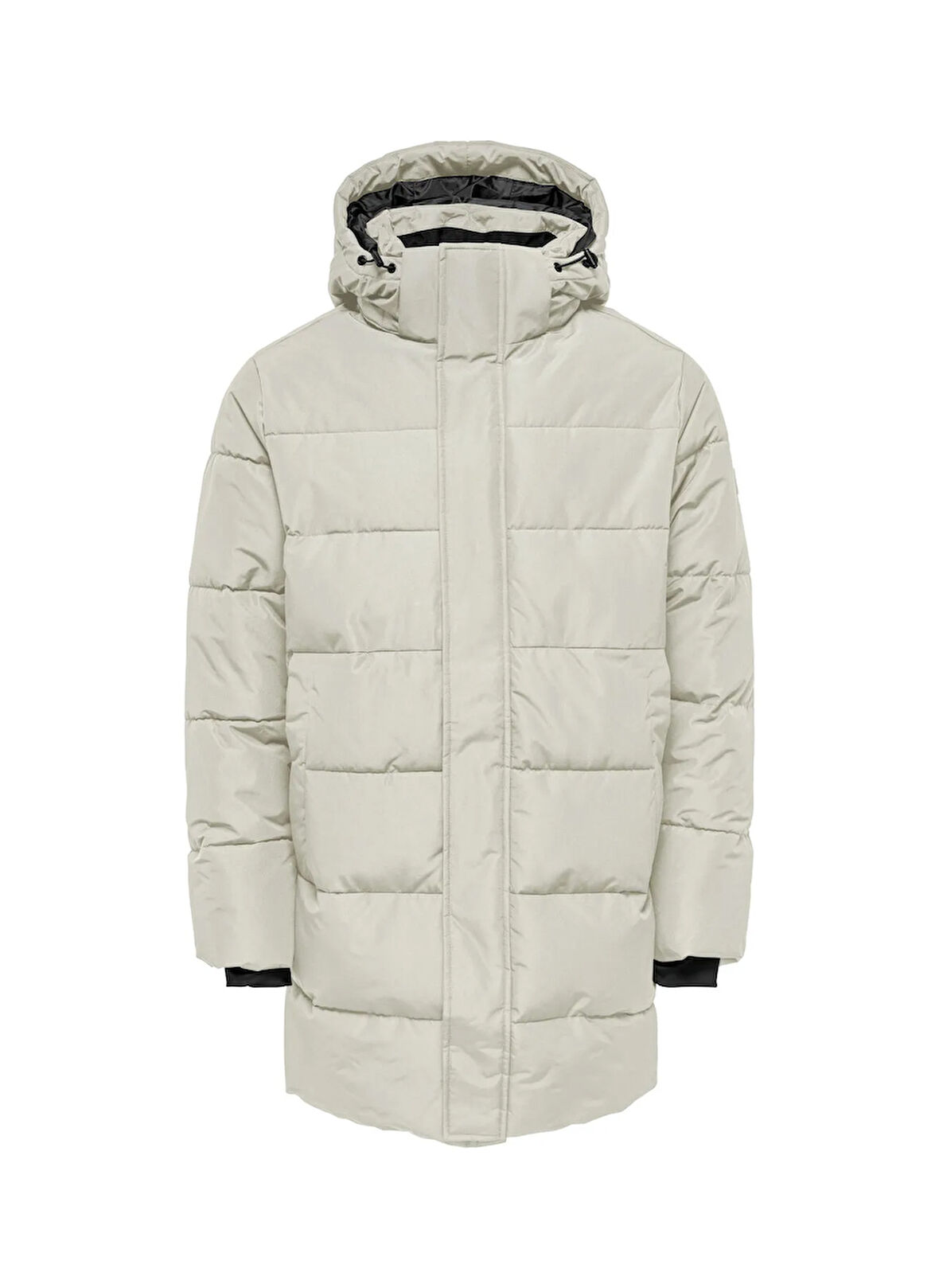 Only & Sons Ekru Erkek Kaban ONSCARL LIFE LONG QUILTED COAT OTW