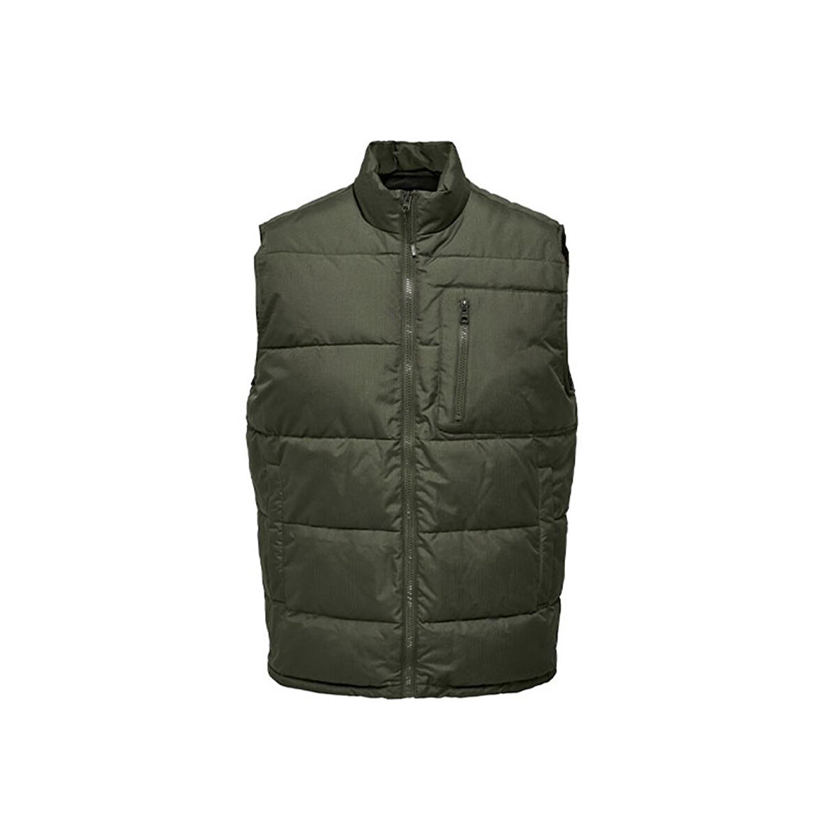 Only Onsjake Quilted Vest Otw Erkek Yelek 22024229 Yeşil