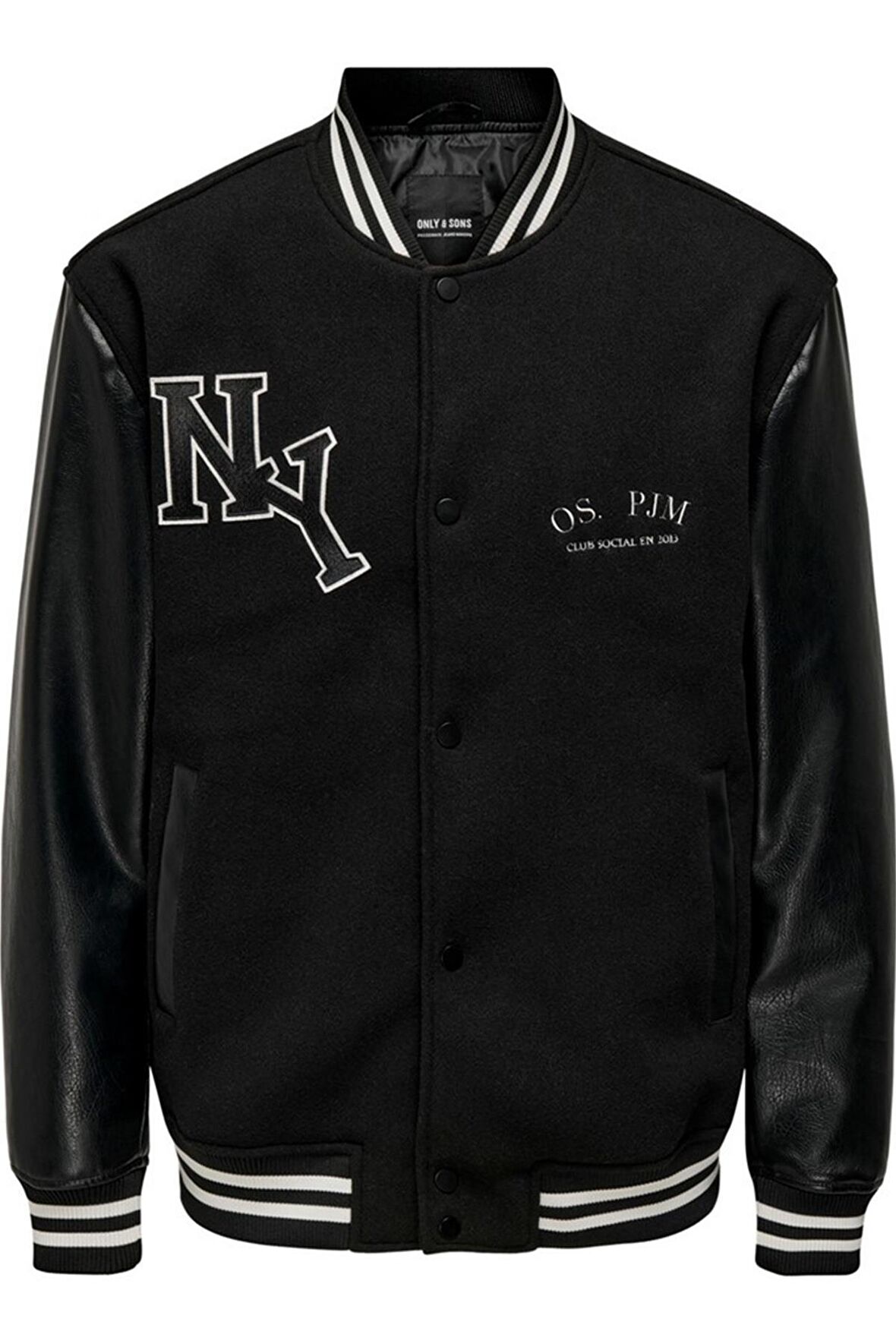 ONLY & SONS ONSJAY VARSITY 23 JACKET OTW SİYAH 