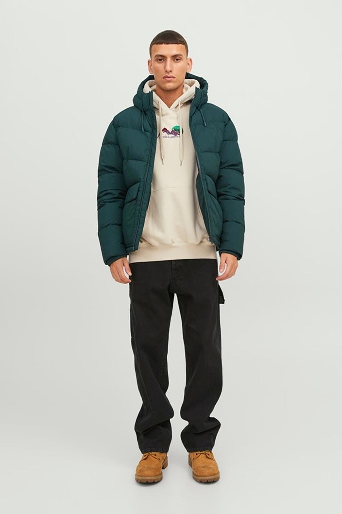 JACK&JONES JORVESTERBRO PUFFER JACKET SN ZÜMRÜT YEŞİLİ