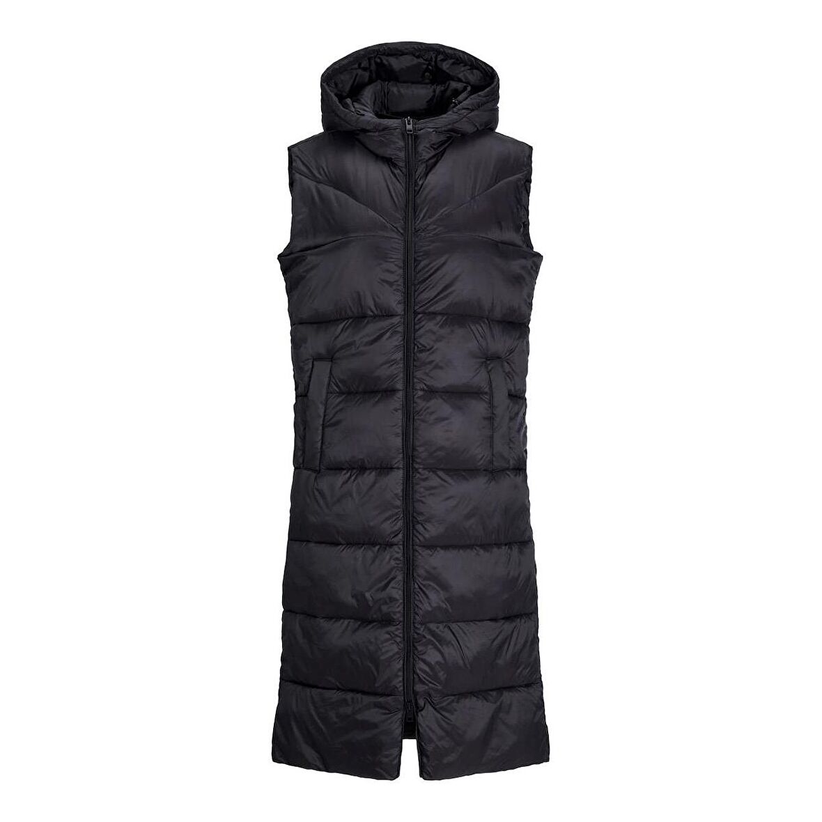 Jack & Jones 12245694 Jxnora Lightweight Long Vest Otw Siyah