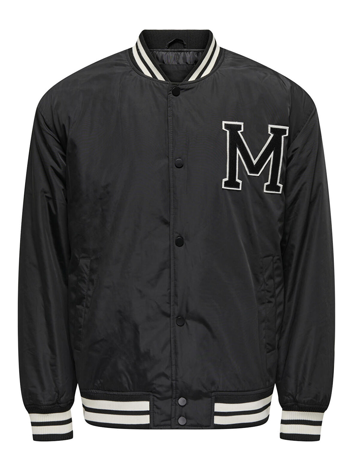 22027462 Only & Sons Onsorvey Varsıty Jacket Otw Vd Erkek Ceket Black
