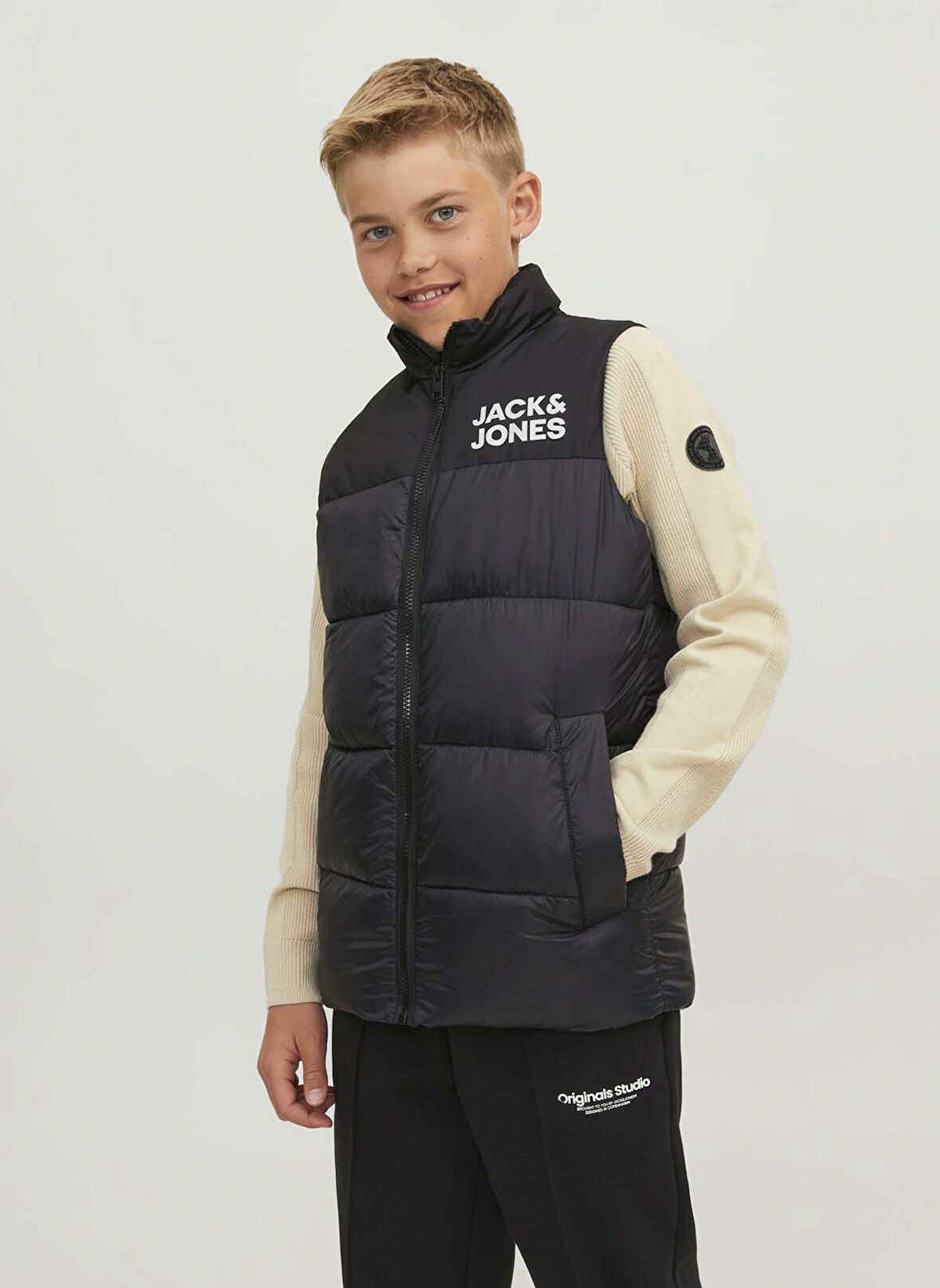 Jack & Jones Siyah Erkek Çocuk Mont 12236914