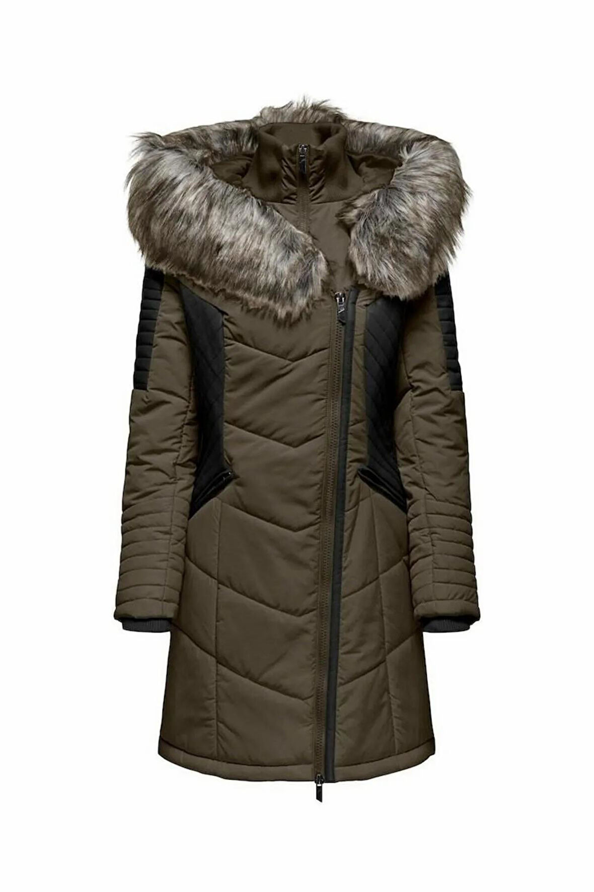 Only New Lınette Fur Kadın Parka 15295396