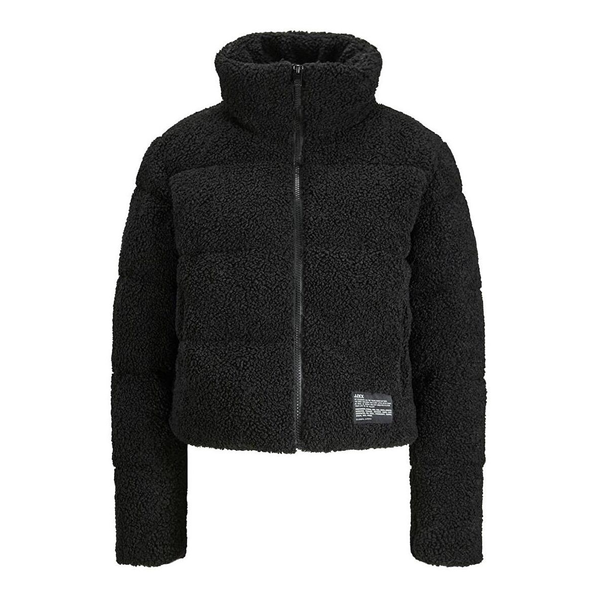 Jack & Jones 12240601 Jxisa Teddy Puffer Jacket Otw Siyah