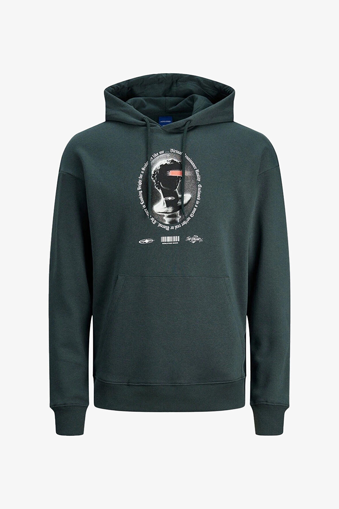 Jack & Jones Joropus Sweat Hood Tg Erkek Yeşil Sweatshirt 12243619-Green